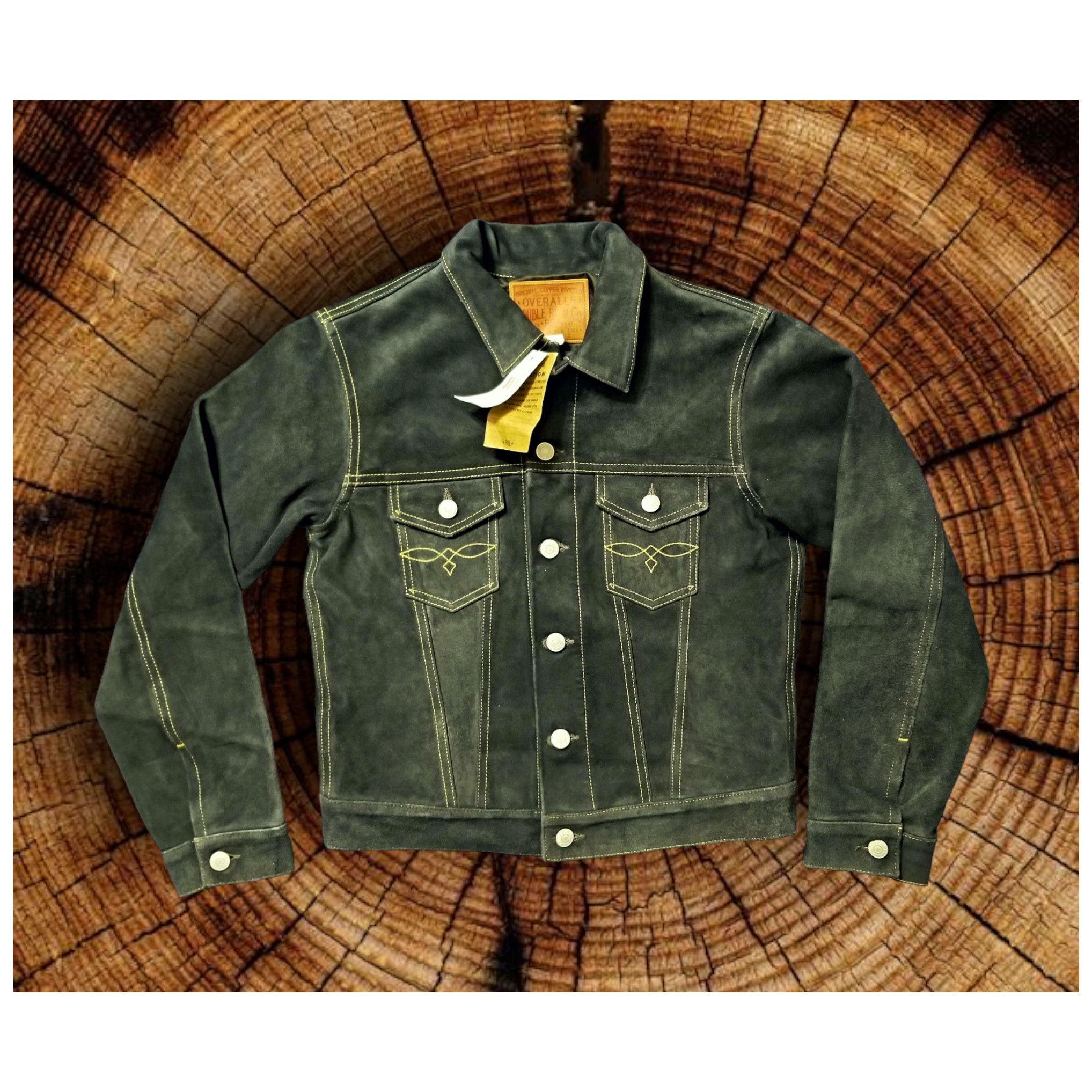 Ralph Lauren DOUBLE RL RALPH LAUREN RRL INDIGO LEATHER JACKET NWT SIZE 2 Size M / US 6-8 / IT 42-44 - 1 Thumbnail