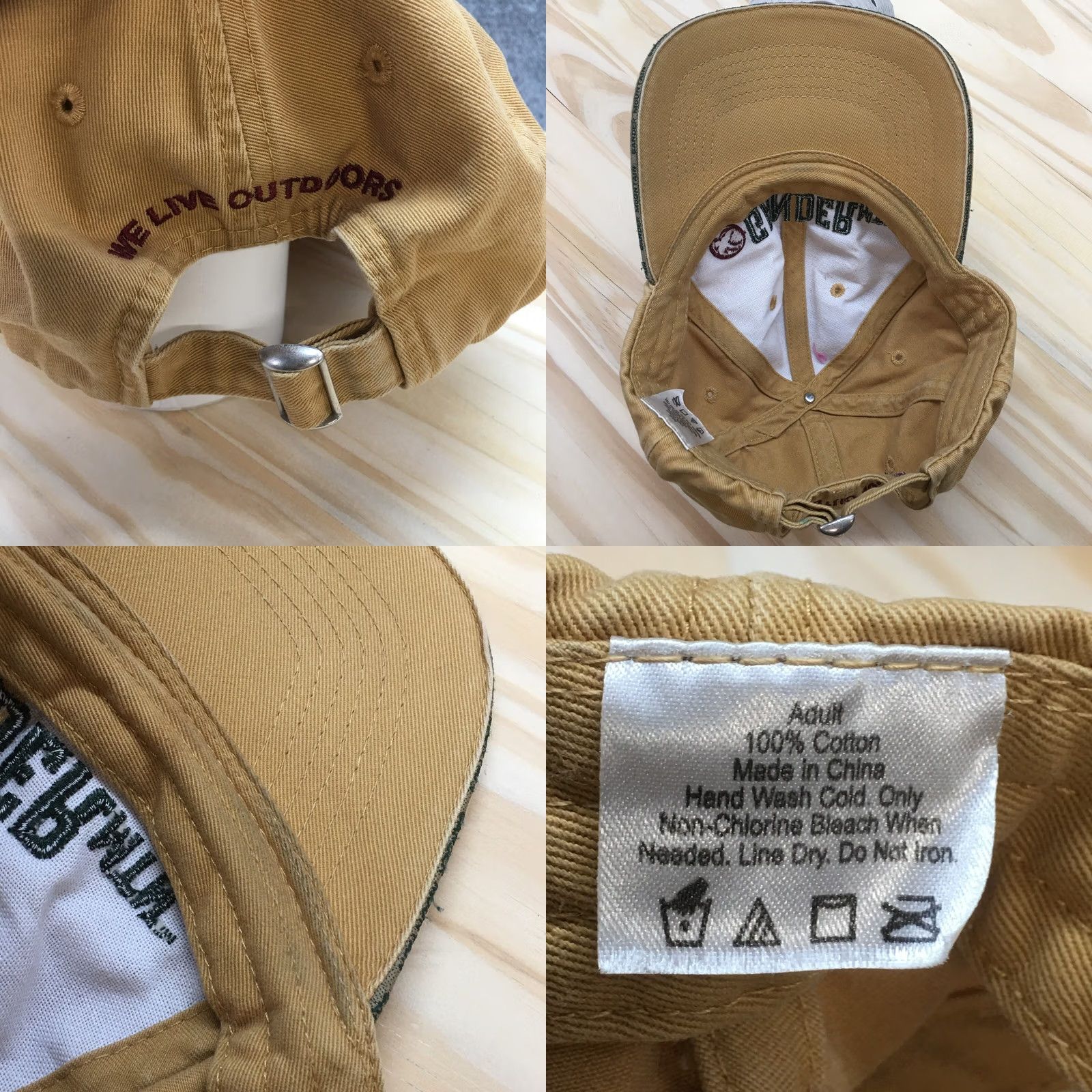 Logo 7 Gander Mountain Baseball Hat Mens Brown One Size Curved Brim Embroidered Logo Size ONE SIZE - 8 Thumbnail