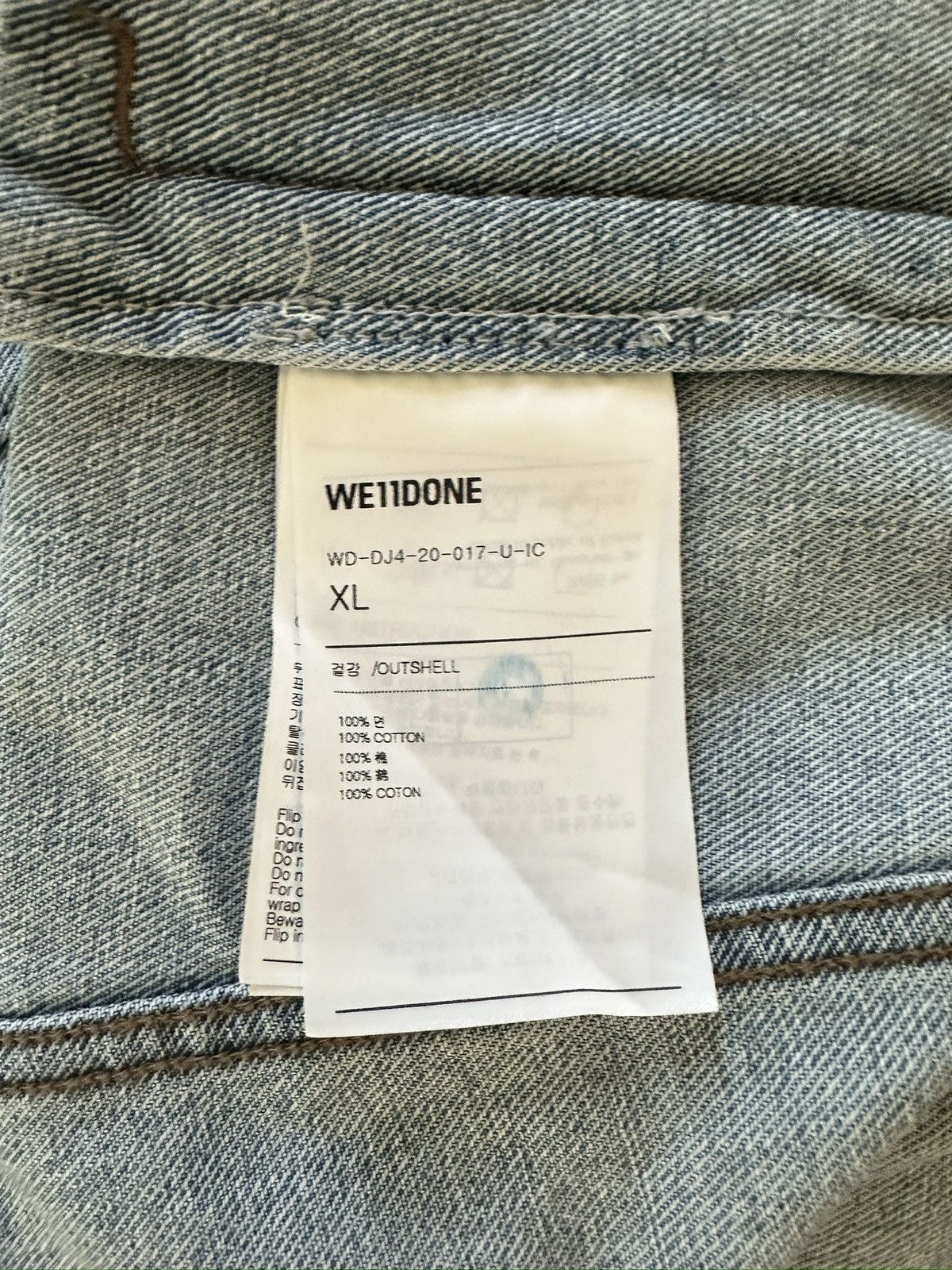 WE11DONE WE11DONE Oversized Blue Denim Jacket Size XL Size US XL / EU 56 / 4 - 4 Thumbnail