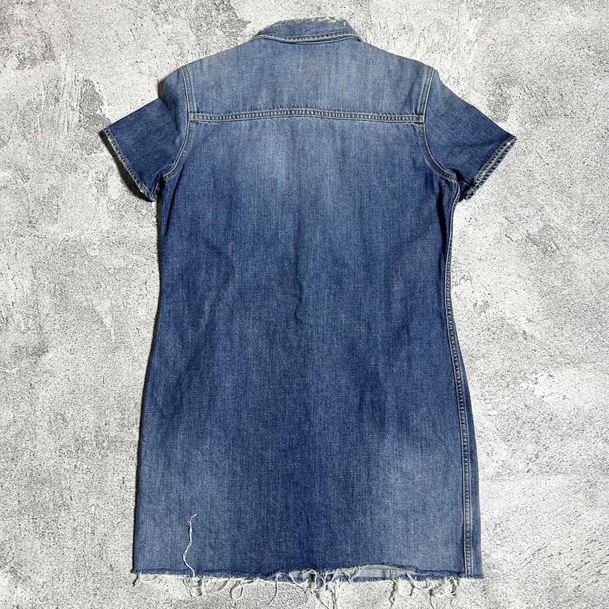 Saint Laurent Paris SAINT LAURENT PARIS Vintage Dresses Blue Denim Size L / US 10 / IT 46 - 25 Thumbnail