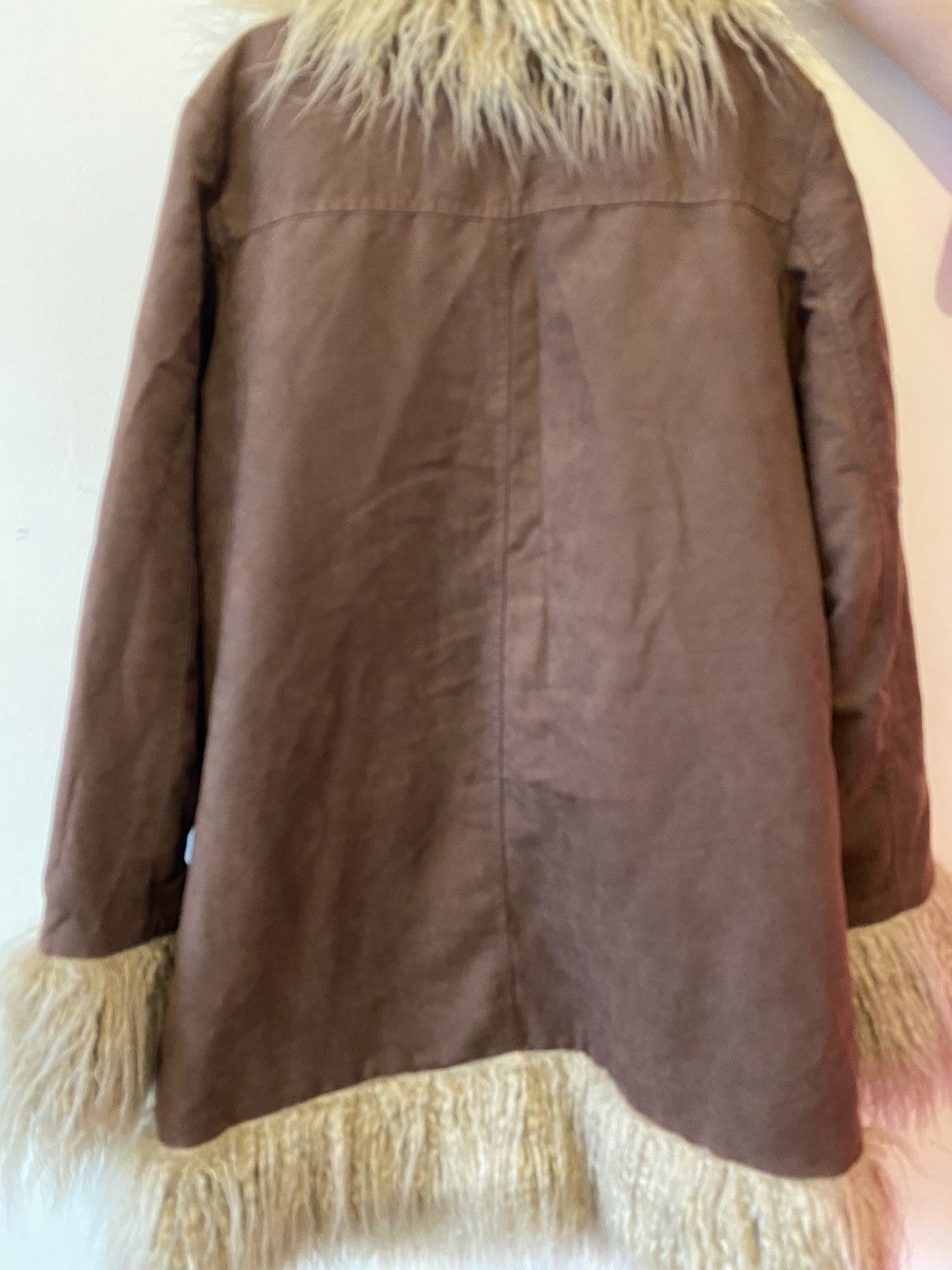 H&M Brown Afghan Coat Size XS / US 0-2 / IT 36-38 - 2 Thumbnail