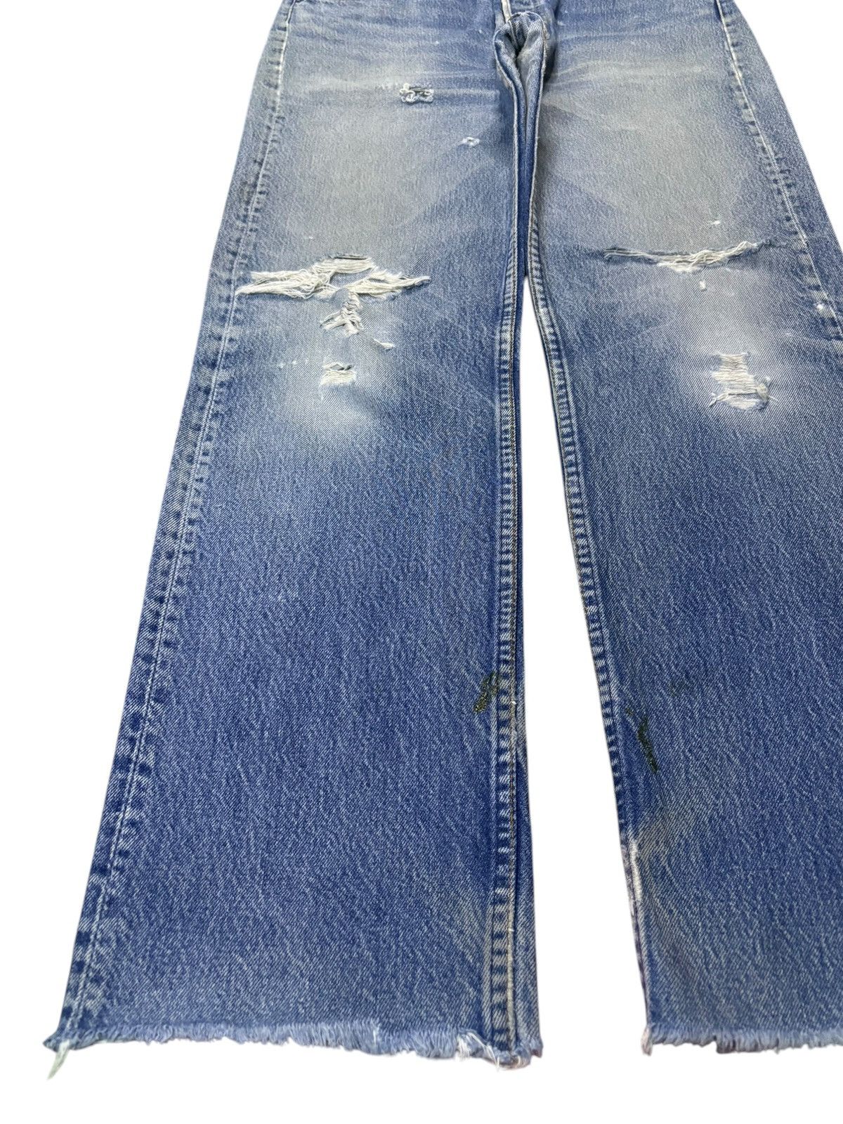 Levi's Vintage 90s Levis 501xx Faded Wash Distress Loose Jeans Size US 33 - 6 Thumbnail