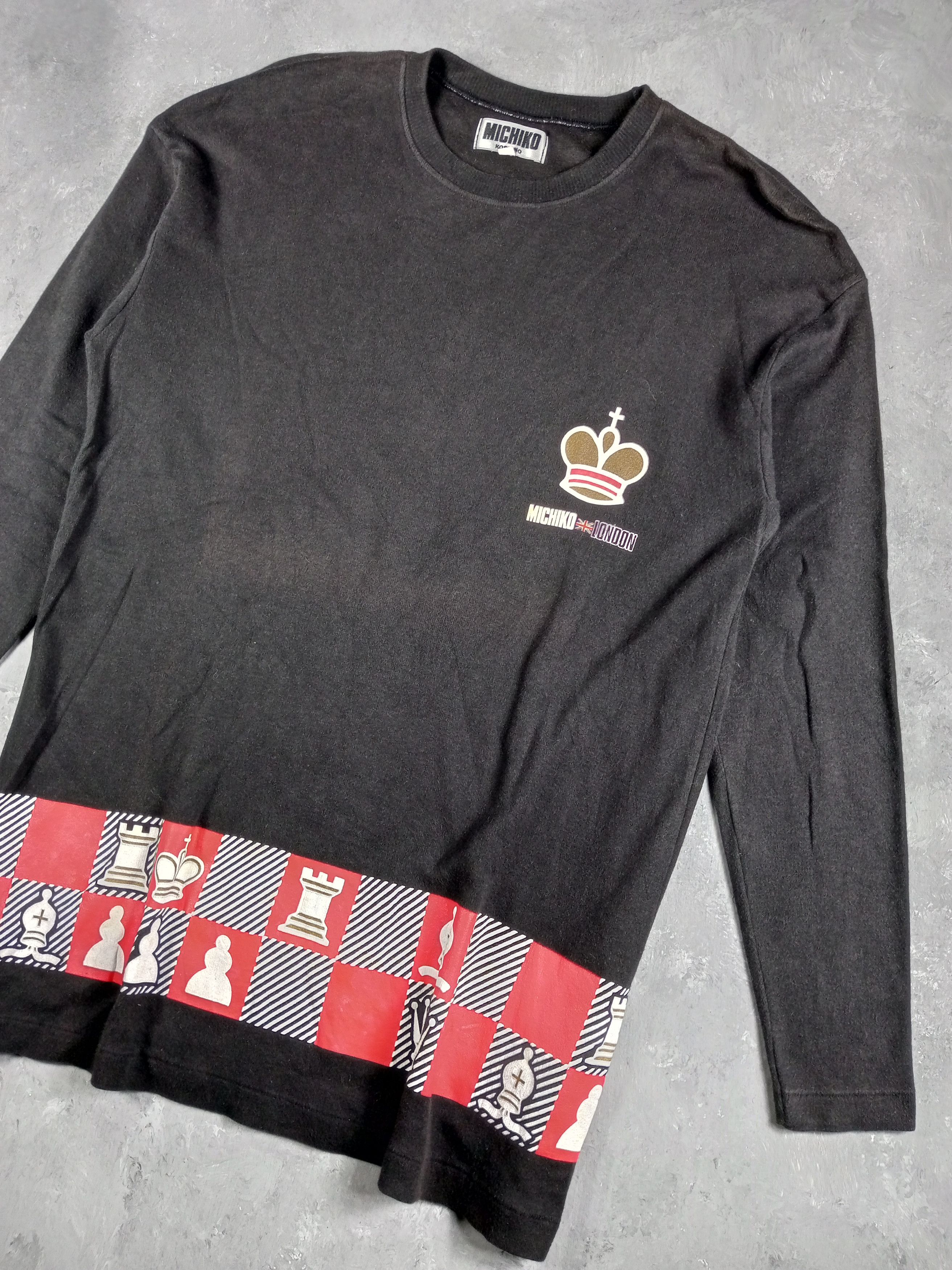 Michiko Koshino Faded Vintage 90’s Michiko Koshino Long Sleeve T-shirt Size US M / EU 48-50 / 2 - 2 Thumbnail