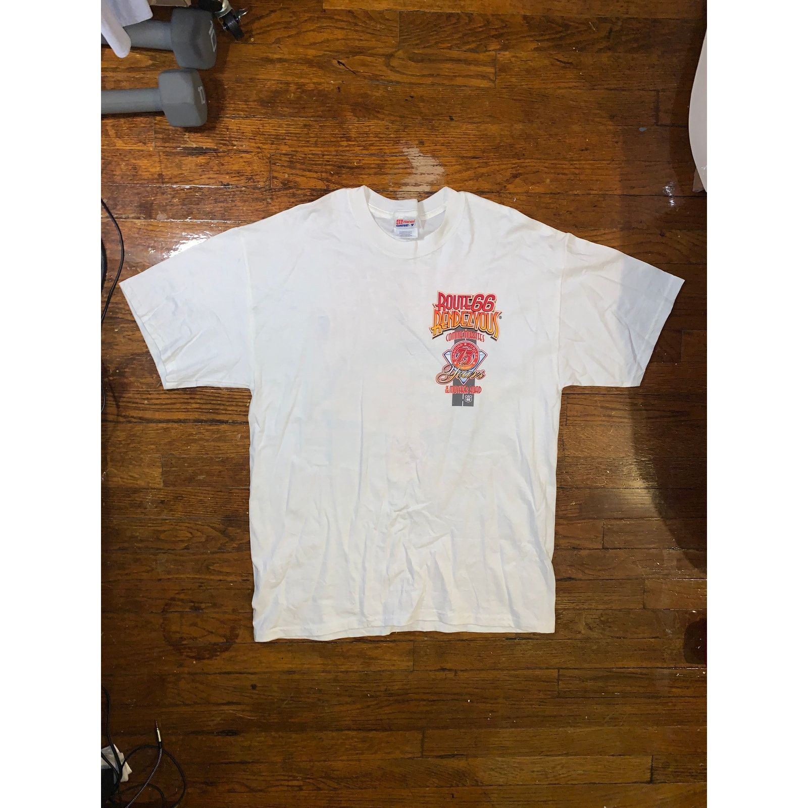 Hanes × Vintage Vtg Route 66 Rendezvous Tee 75th Anniversary 2001 Hanes L Size US L / EU 52-54 / 3 - 1 Thumbnail