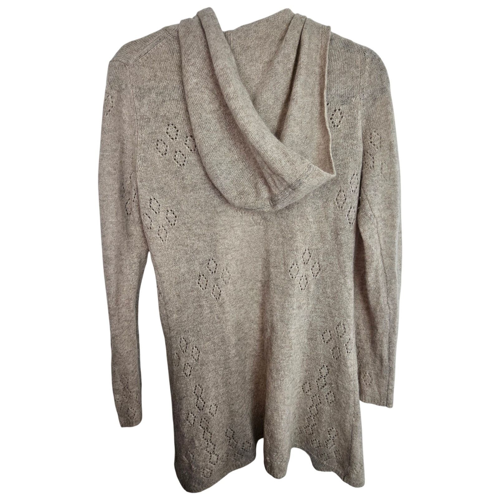 MAX&Co. Max Studio Womens Cashmere Cardigan Sweater S Hooded Size S / US 4 / IT 40 - 8 Thumbnail