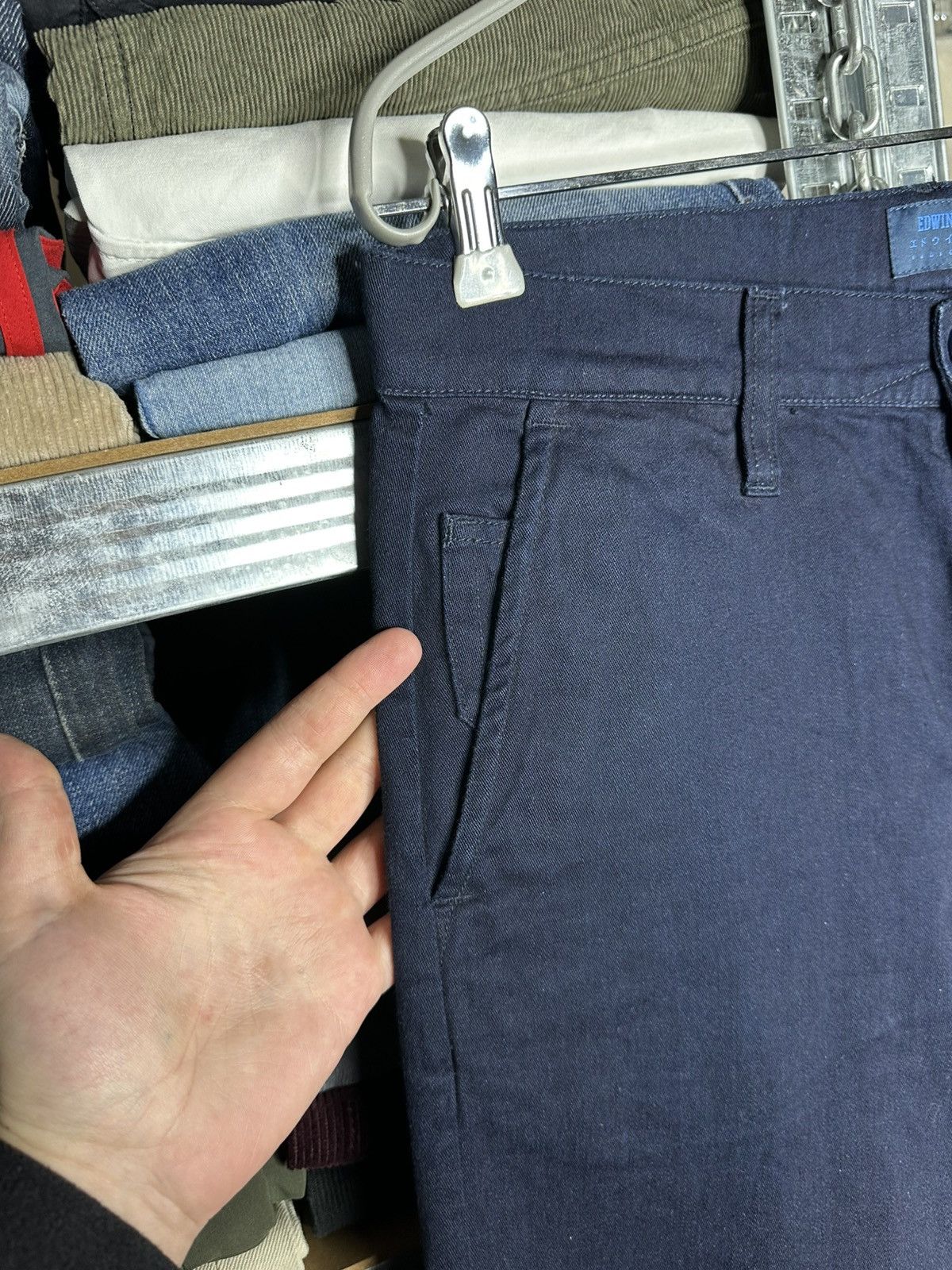 Edwin Edwin Indigo Cotton 55 Chino Pants Size 30x33 Size US 30 / EU 46 - 4 Thumbnail
