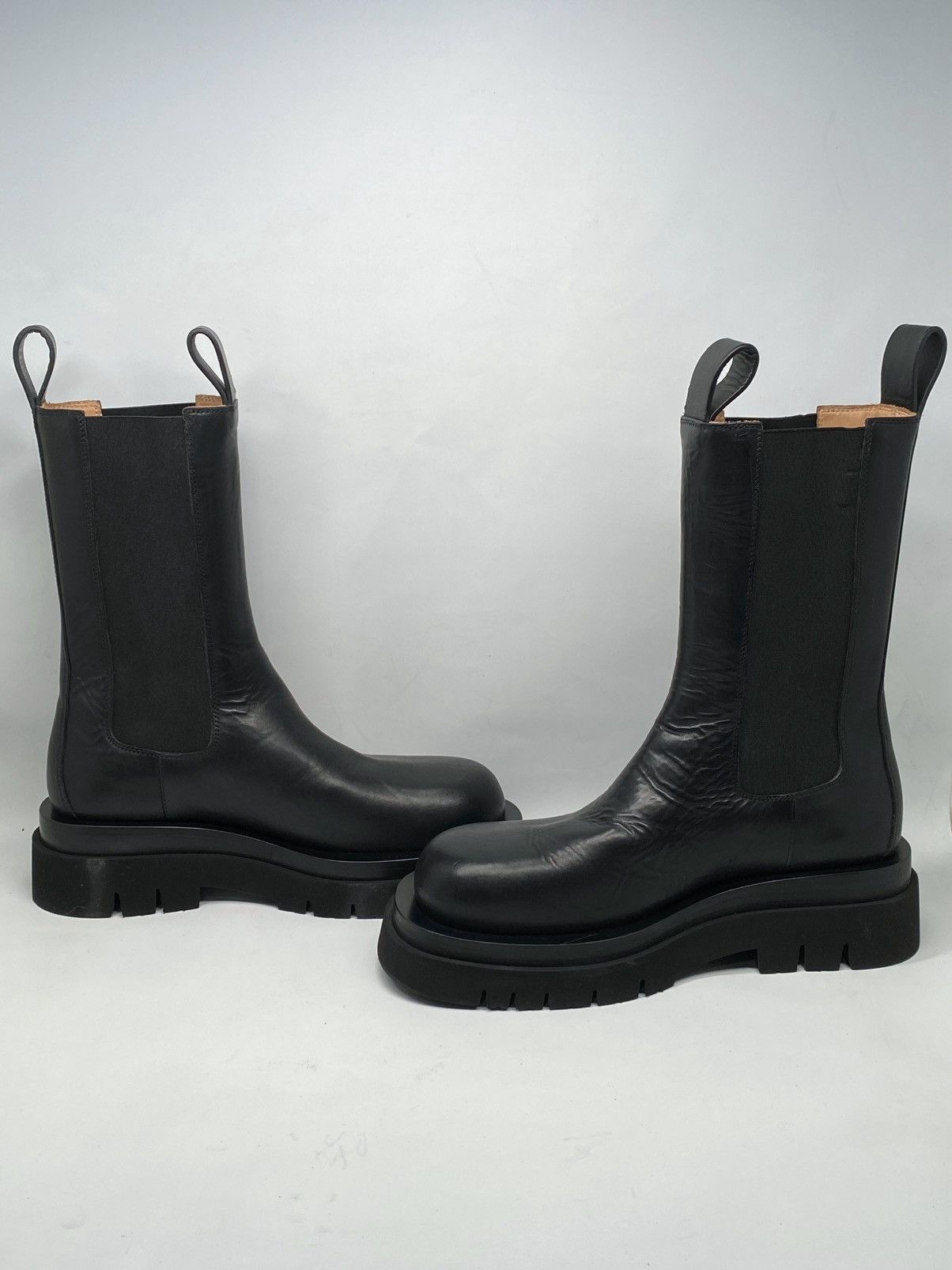 Bottega Veneta Bottega Veneta Lug Sole Leather Boots size 37.5 Size US 7.5 / IT 37.5 - 1 Thumbnail