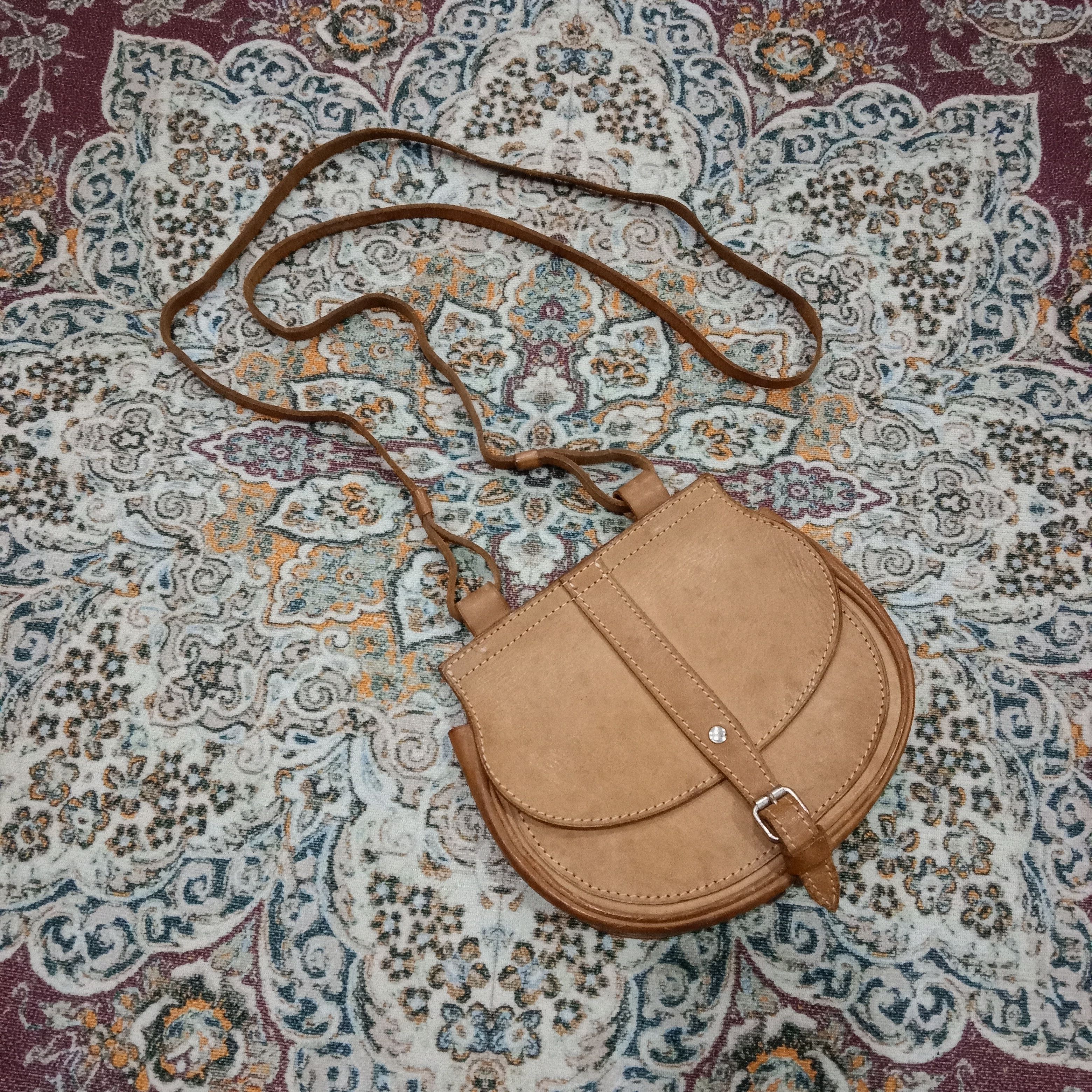 Genuine Leather Vintage Genuine Leather Mini Saddle Crossbody Bag Size ONE SIZE - 2 Thumbnail