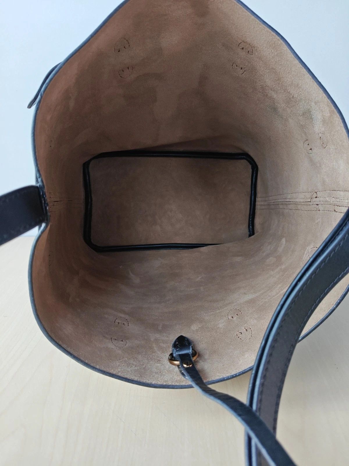 Polo Ralph Lauren Polo Ralph Lauren Bellport Leather Large Bucket Bag FTP 0006 Size ONE SIZE - 8 Thumbnail