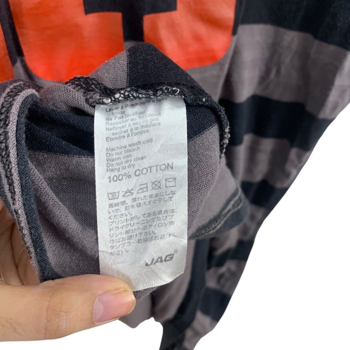 Other JAGTHUG JAG JEANS Collection Striped Tee Shirt Top V-Neck Size US XXL / EU 58 / 5 - 10 Thumbnail