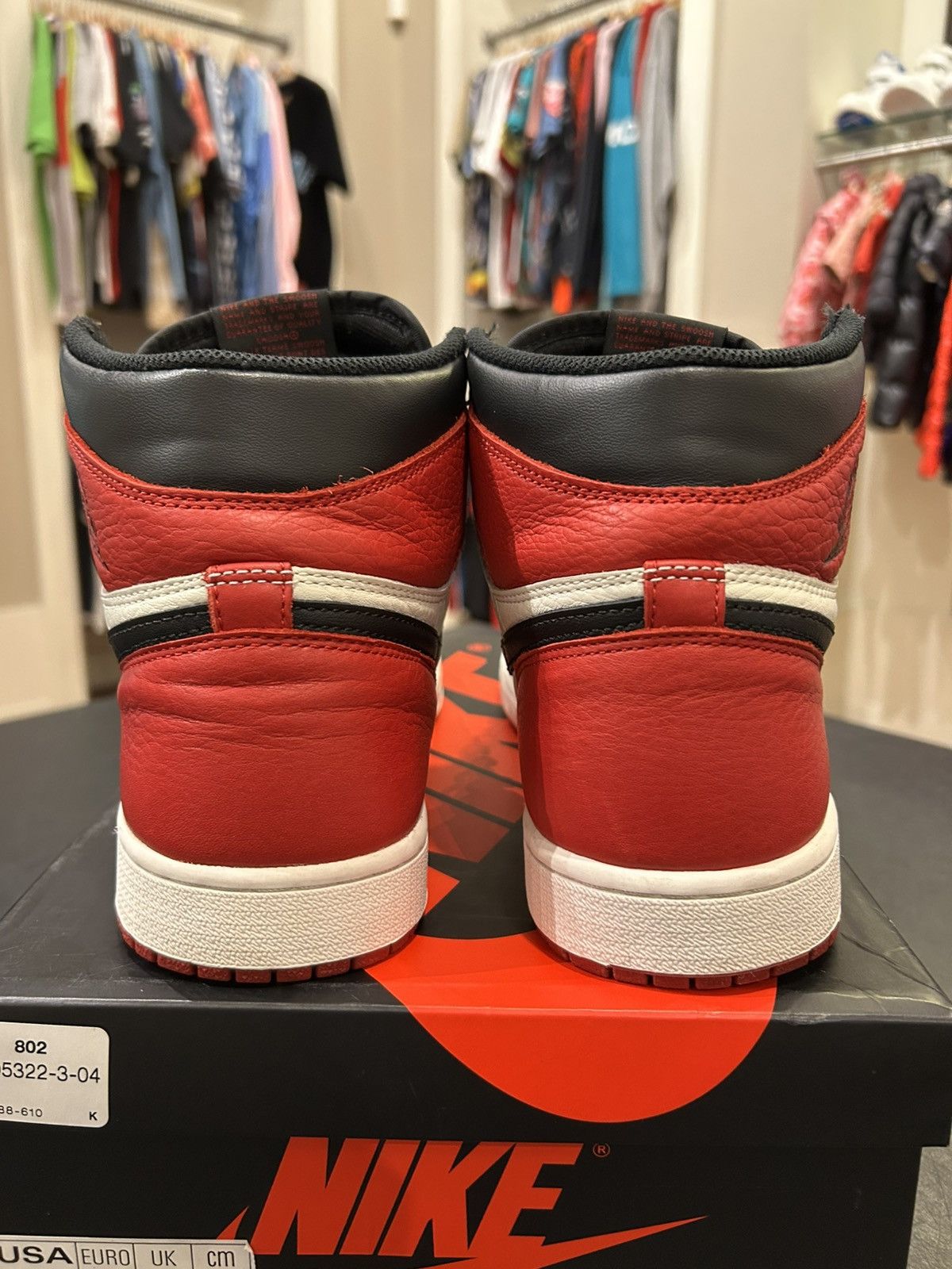 Jordan Brand Jordan 1 Retro ‘Bred Toe’ Size US 10.5 / EU 43-44 - 4 Thumbnail