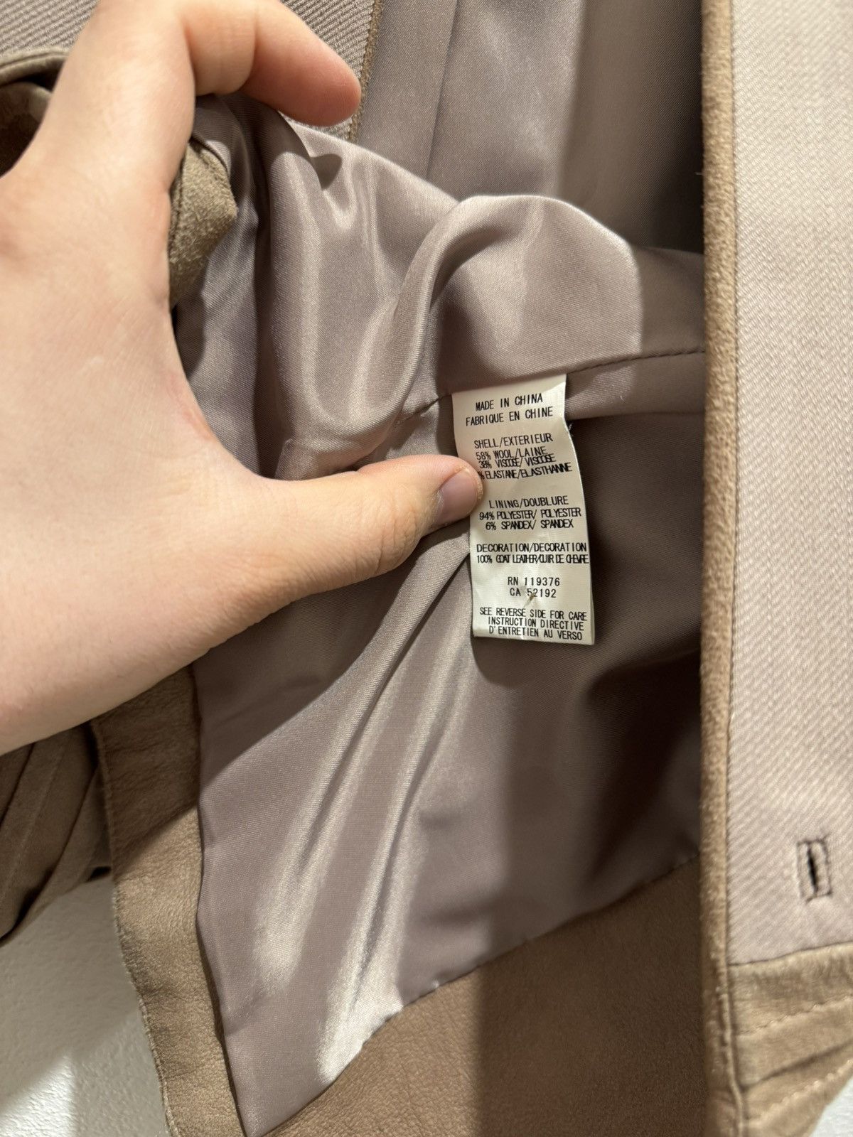Helmut Lang × Vintage Helmut Lang Women's Brown and Tan Jacket Size S / US 4 / IT 40 - 8 Thumbnail