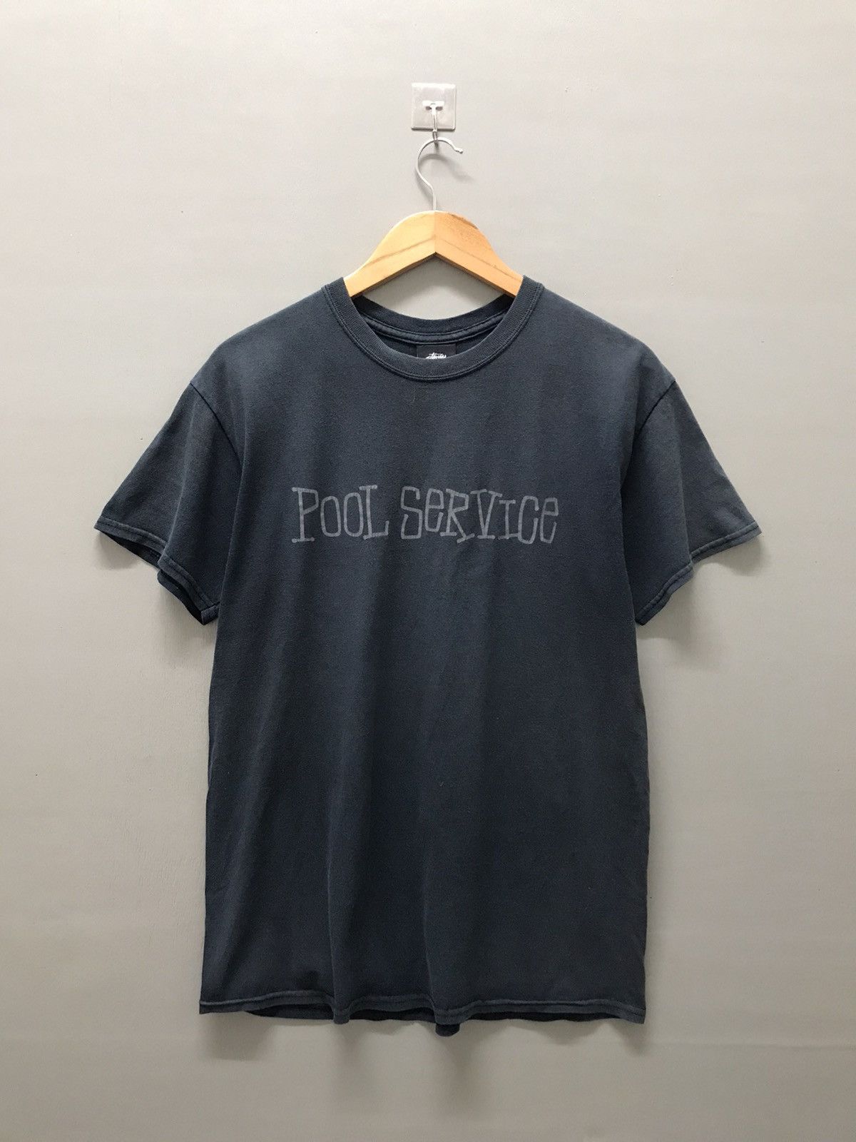 image of Stussy Plain Faded Shirt in Black, Men's (Size Medium)