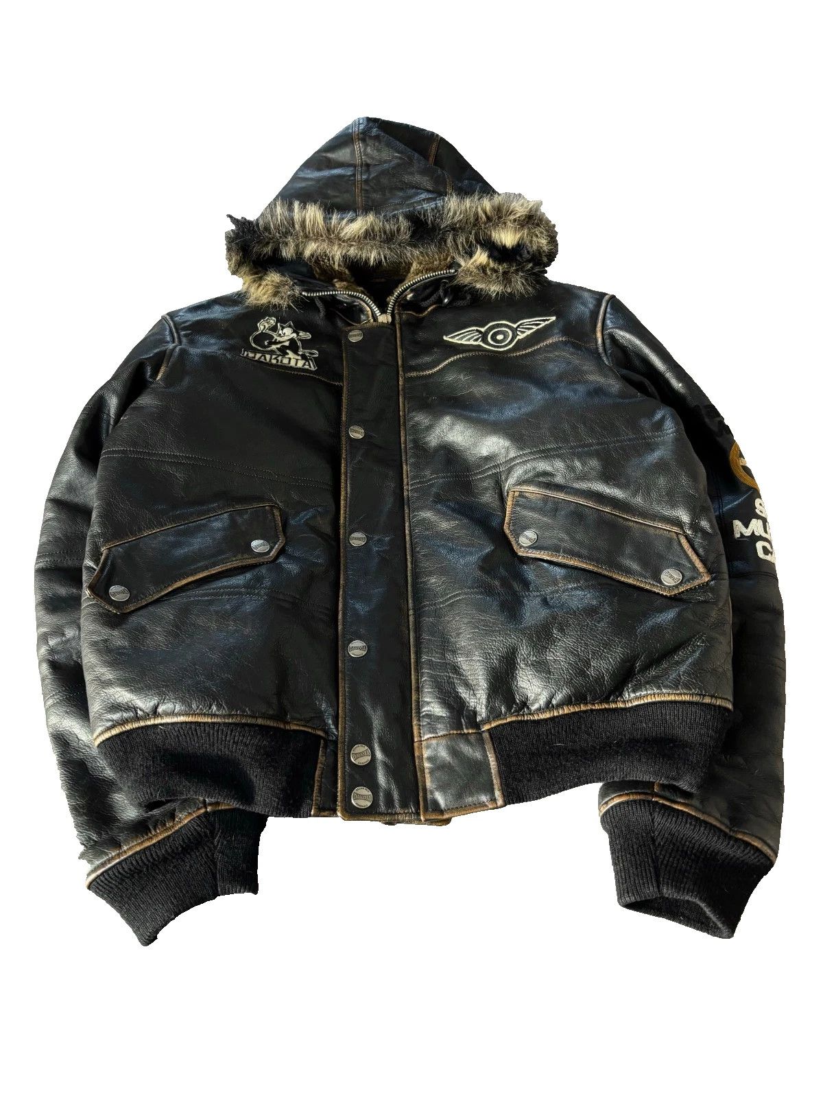 Yohji Yamamoto 00s Vtg Pelle Pelle Style Washed Distressed Leather Jacket Size US L / EU 52-54 / 3 - 1 Thumbnail