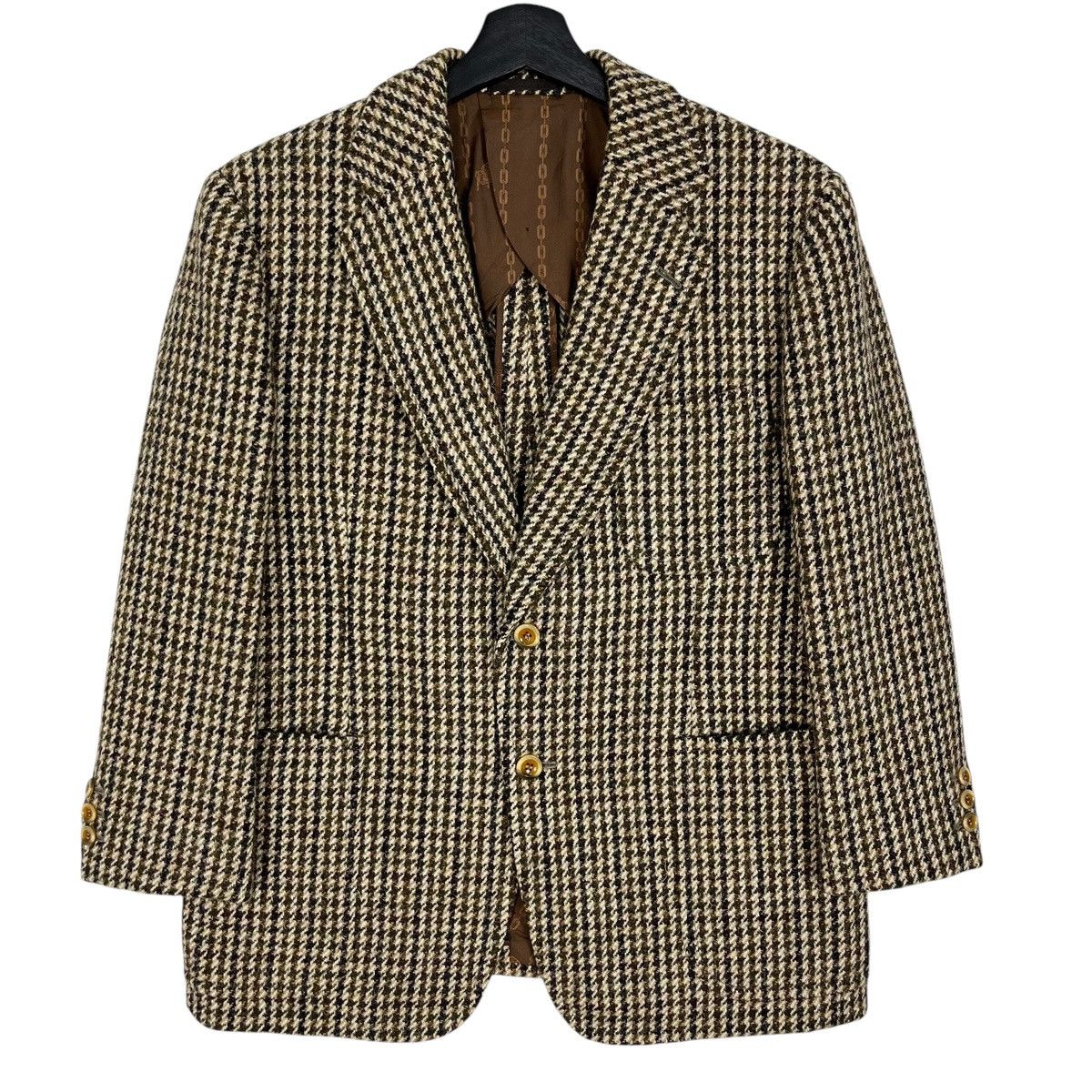 Harris Tweed × Vintage Vintage Harris Tweed Hand Woven Wool Blazer Jacket Size US M / EU 48-50 / 2 - 1 Thumbnail