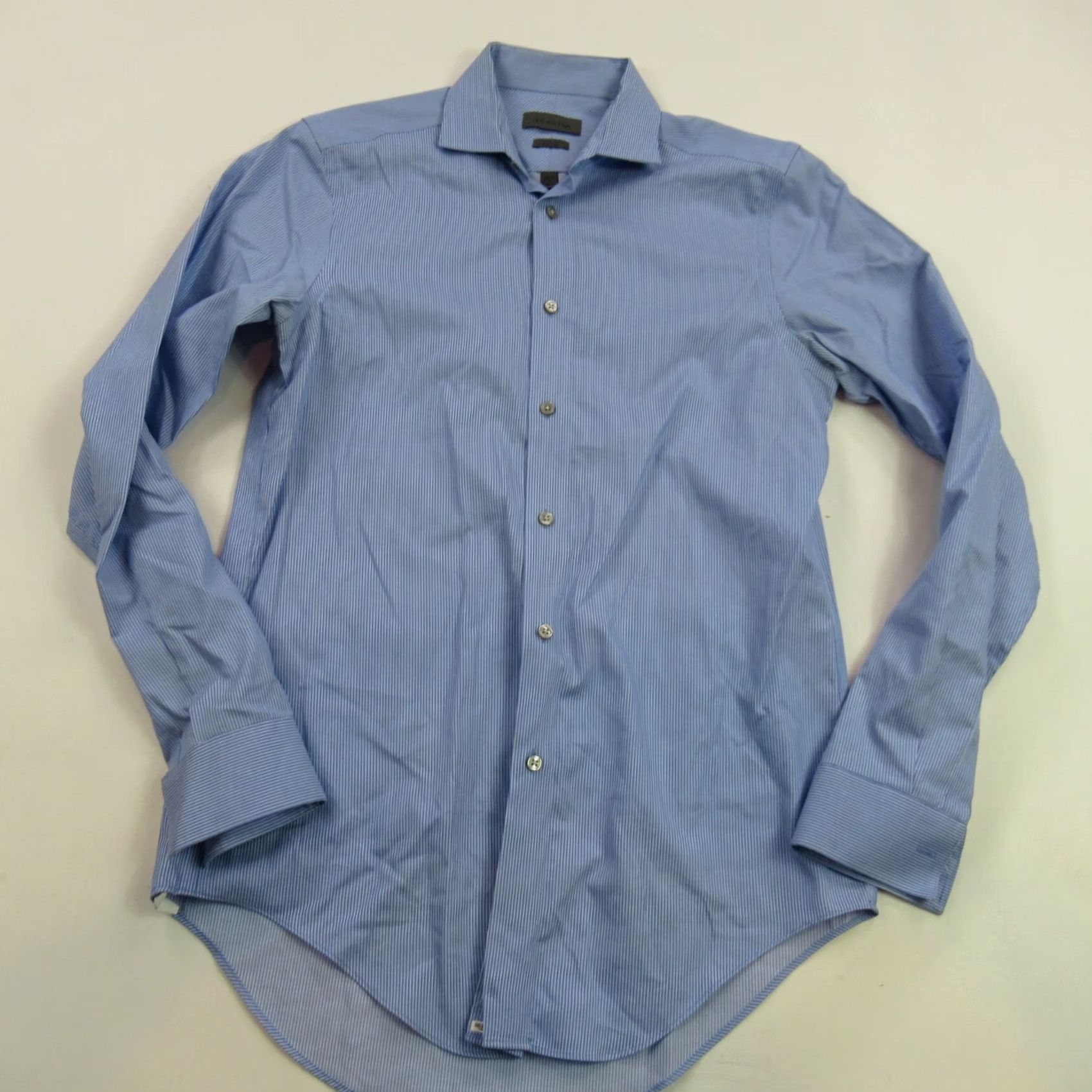 Calvin Klein Calvin Klein Shirt Mens 15 Long Sleeve Button Front Pocket Stripes Slim Fit Size US M / EU 48-50 / 2 - 2 Thumbnail