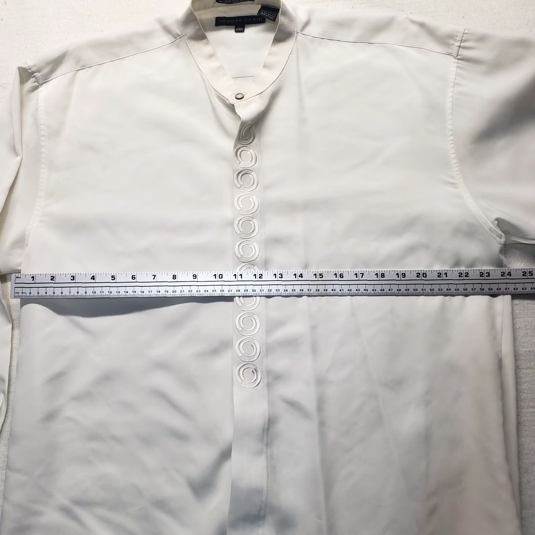 Jordan Craig Jordan Craig Legacy Edition Shirt Men L White Solid Button-Up Long Sleeve Casual 16 16.5 Size US L / EU 52-54 / 3 - 4 Thumbnail