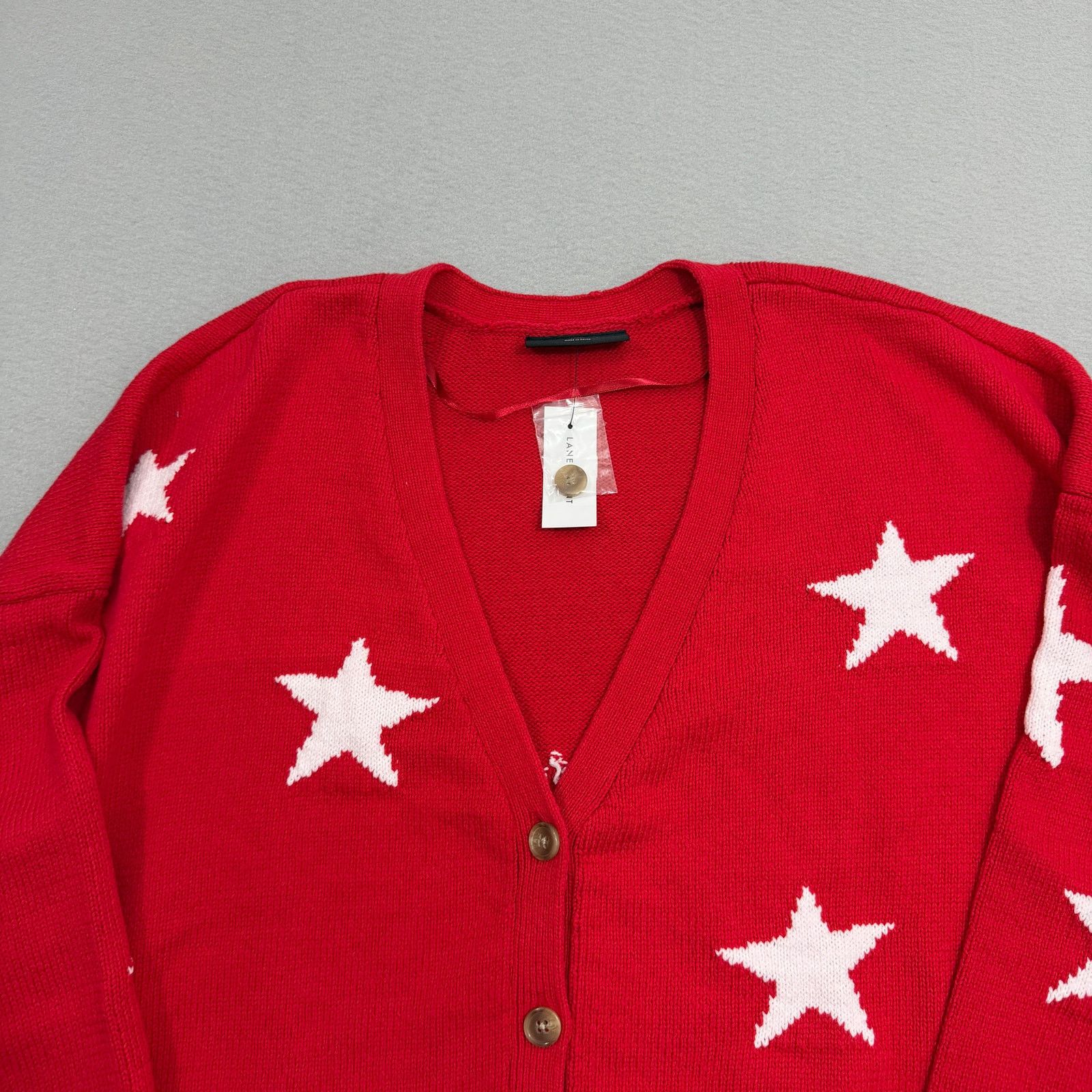 Vintage Lane Bryant Button Front Star Cardigan Sweater 26/28 NEW Size 4XL / US 24-26 - 3 Thumbnail