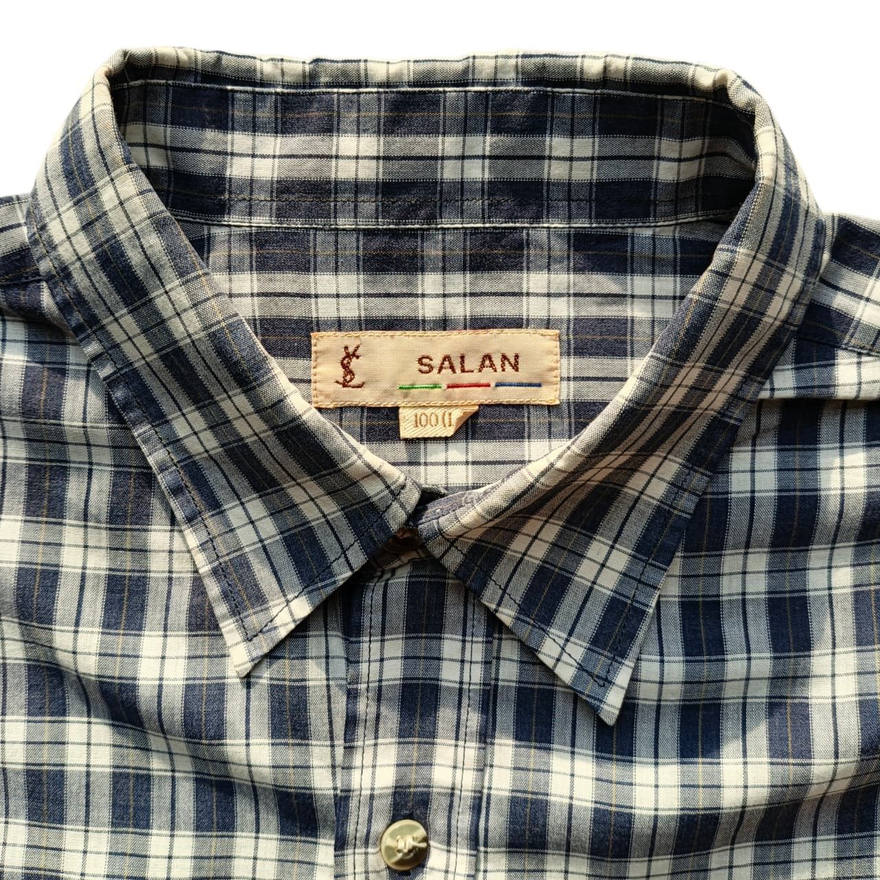 Yves Saint Laurent Yves Saint Laurent Salan Button Up Long Sleeve Shirt Size US M / EU 48-50 / 2 - 3 Thumbnail