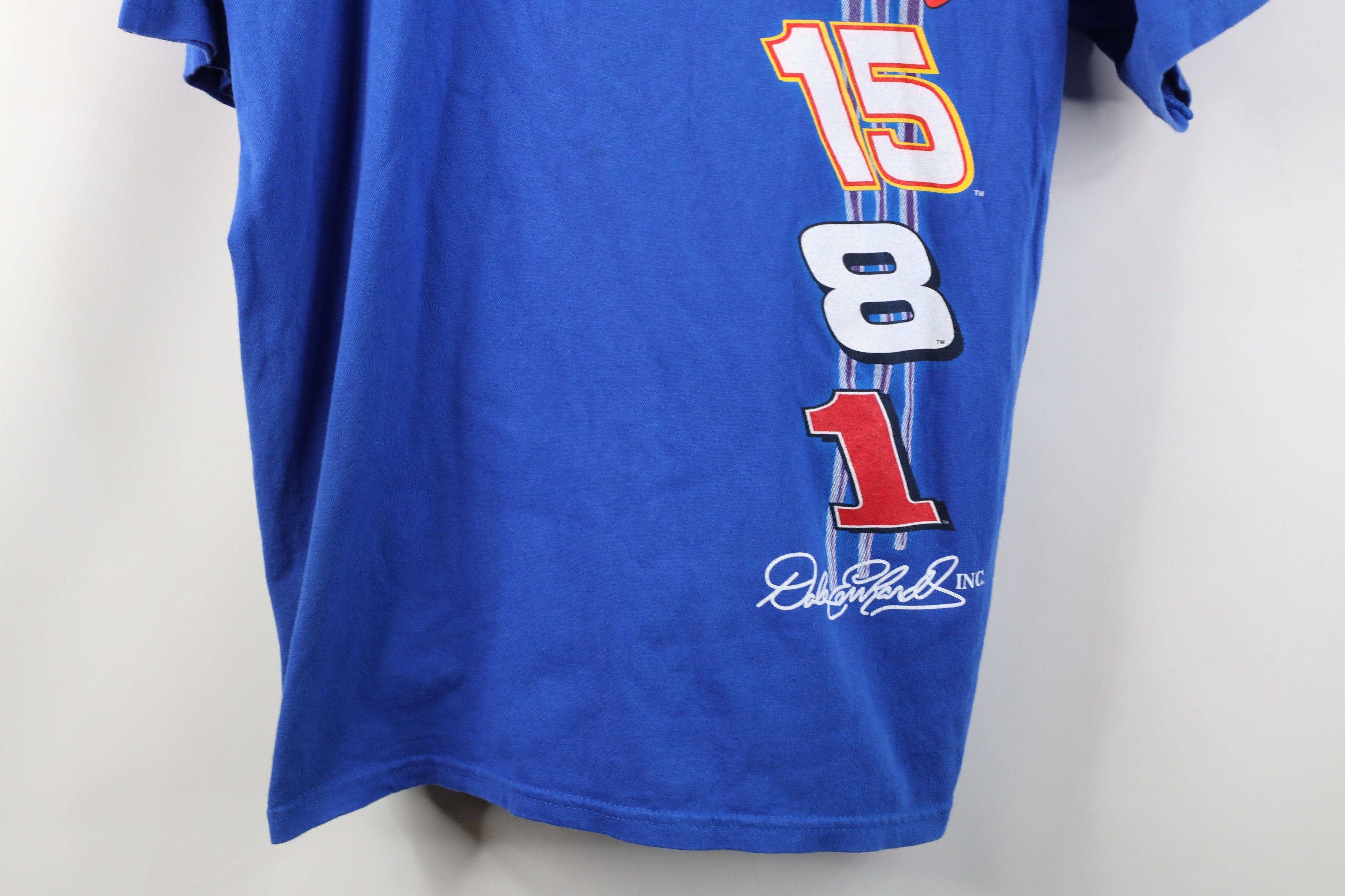 Vintage Vintage Y2K 2004 NASCAR Racing Short Sleeve T-Shirt Blue Size US XL / EU 56 / 4 - 3 Thumbnail