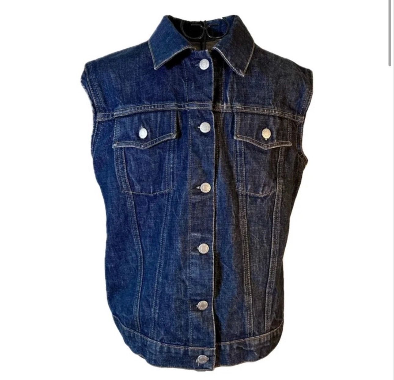 Helmut Lang Helmut Lang vintage denim vest from FW ‘99 Size M / US 6-8 / IT 42-44 - 1 Thumbnail