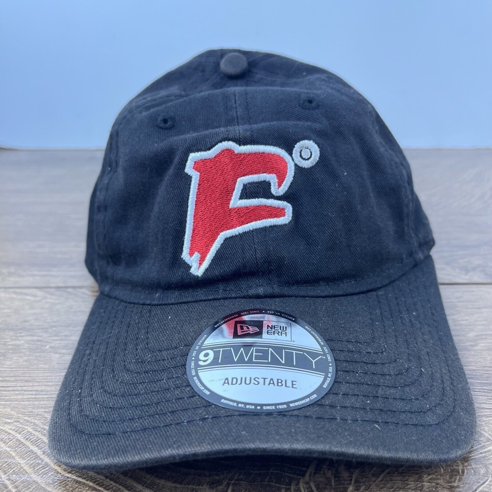 New Era F MiLB Baseball Hat New Era 9TWENTY Hat Black Adjustable Hat Size ONE SIZE - 1 Thumbnail