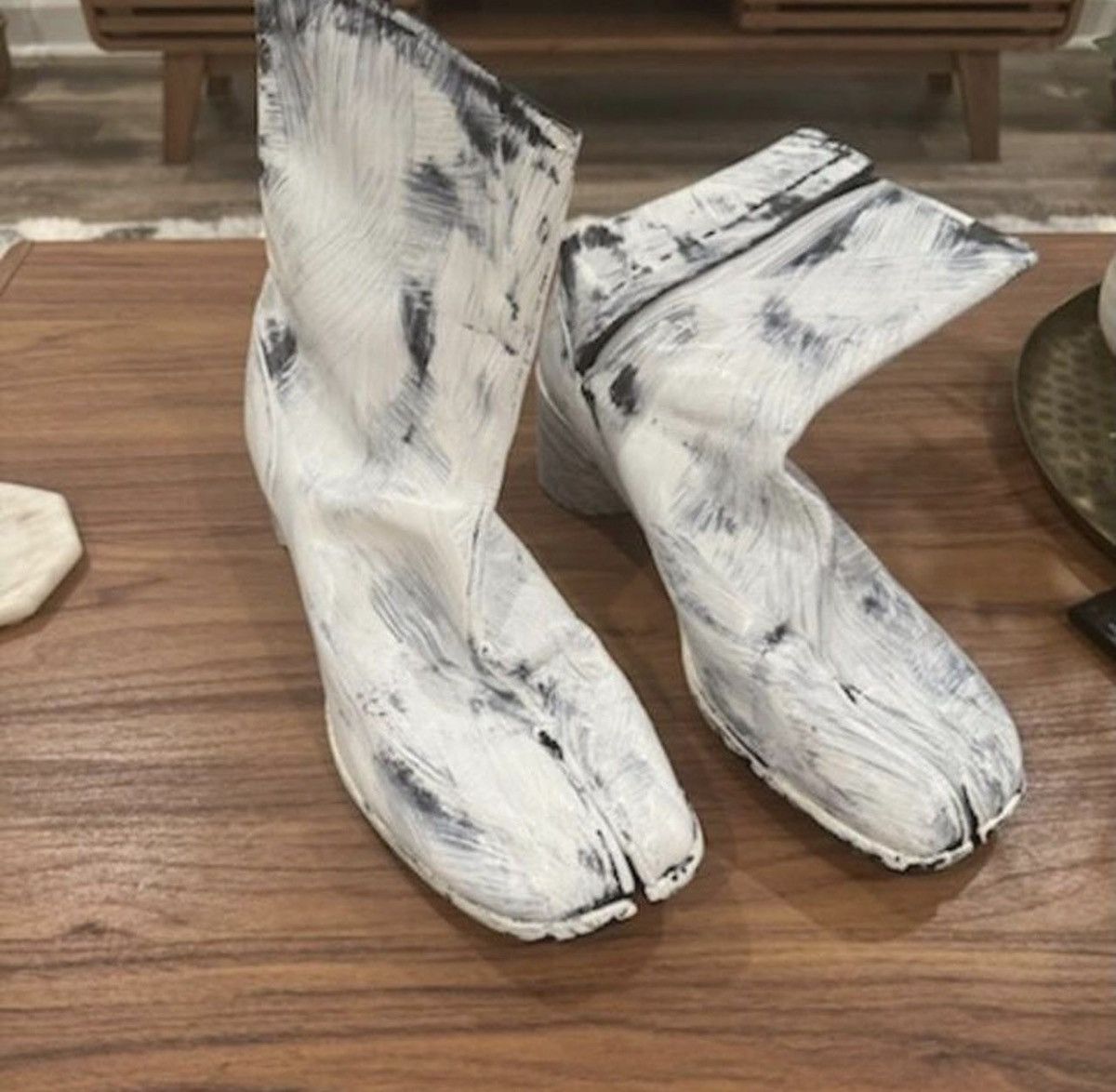 Maison Margiela Tabi Bianchetto Ankle Boots