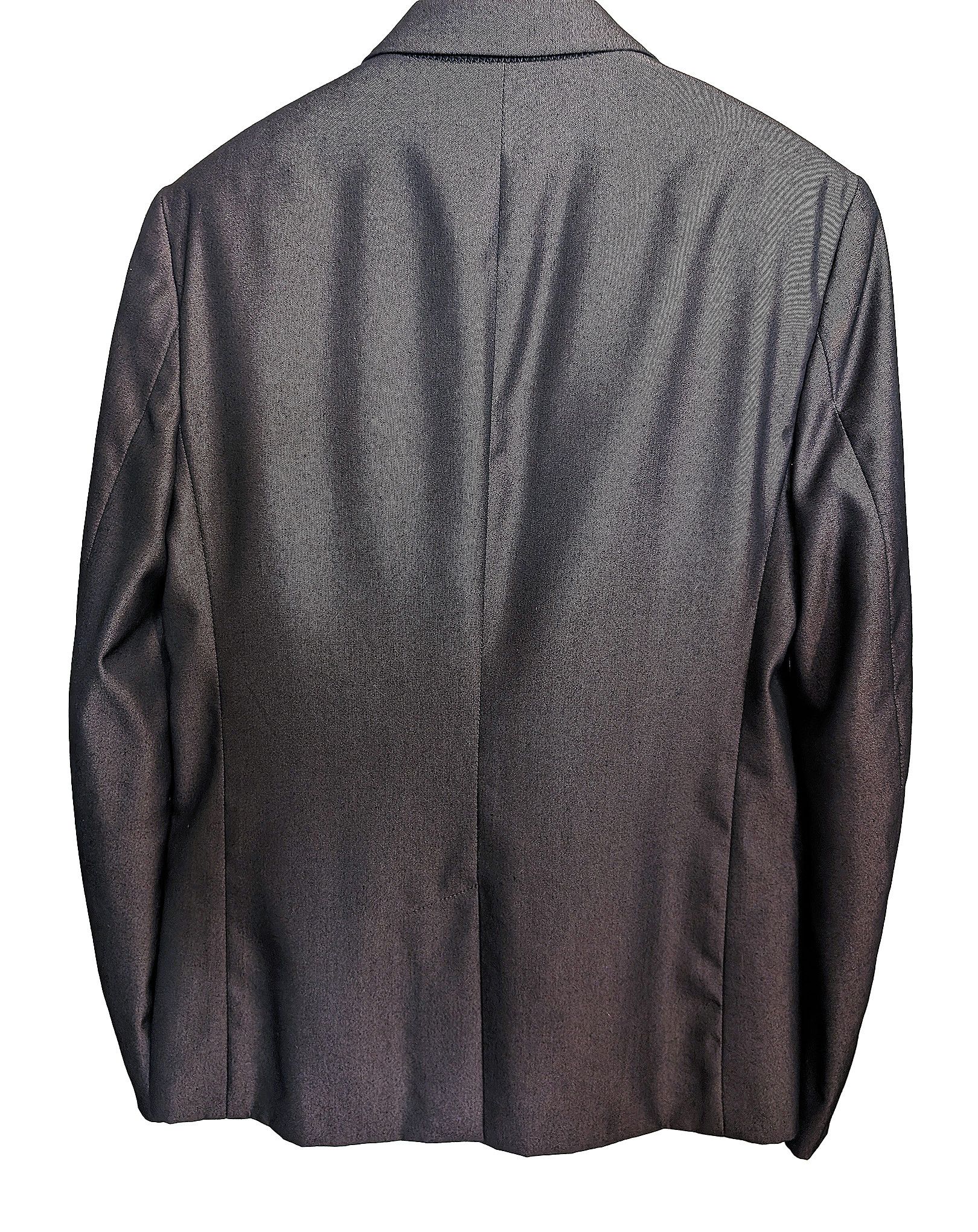 Marc Jacobs Marc Jacobs Gunmetal Grey Sheen Blazer USA Size 40R - 3 Thumbnail