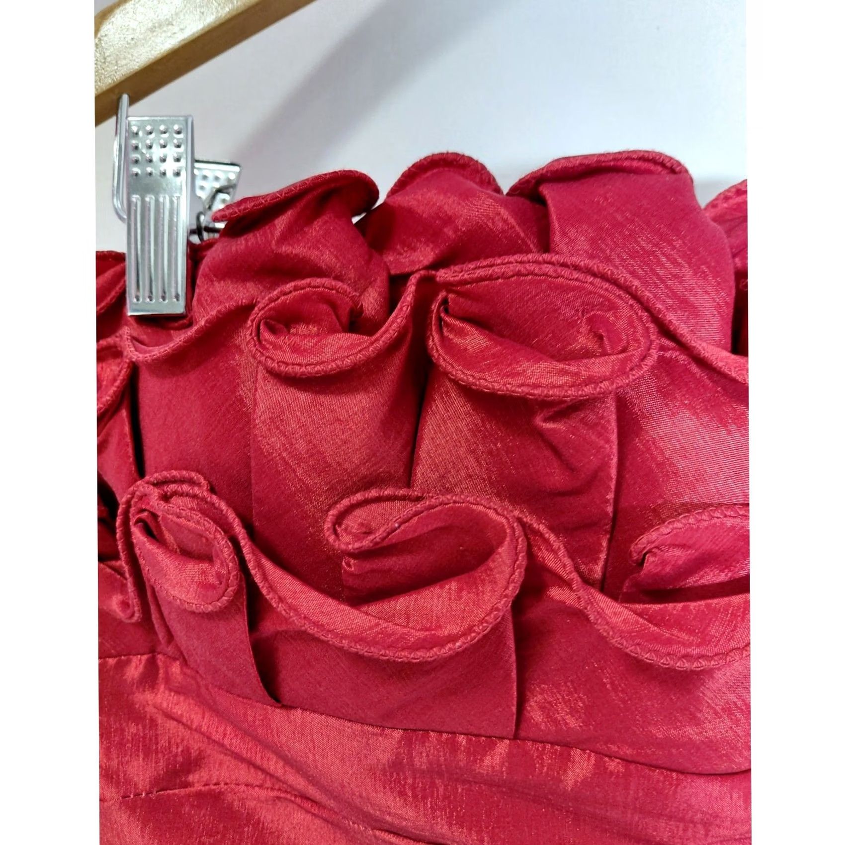 Vintage Calvin Klein Red Strapless Dress Solid Sleeveless Knee Length Women Size 6 Size M / US 6-8 / IT 42-44 - 3 Thumbnail