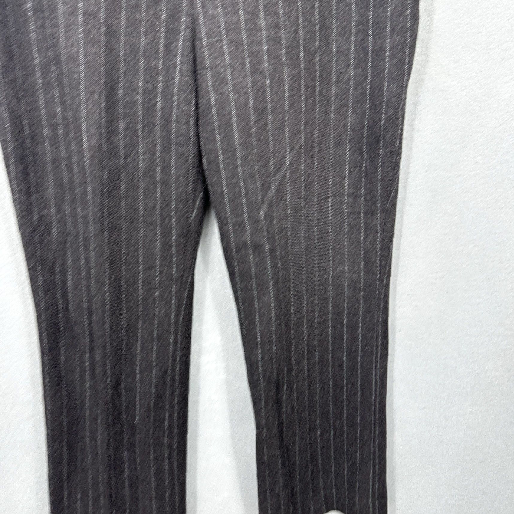 Akris AKRIS Pants Womens 12 Wool Pinstripe Side Zip Quiet Luxury for Bergdorf Goodman Size 34" / US 12 / IT 48 - 7 Thumbnail