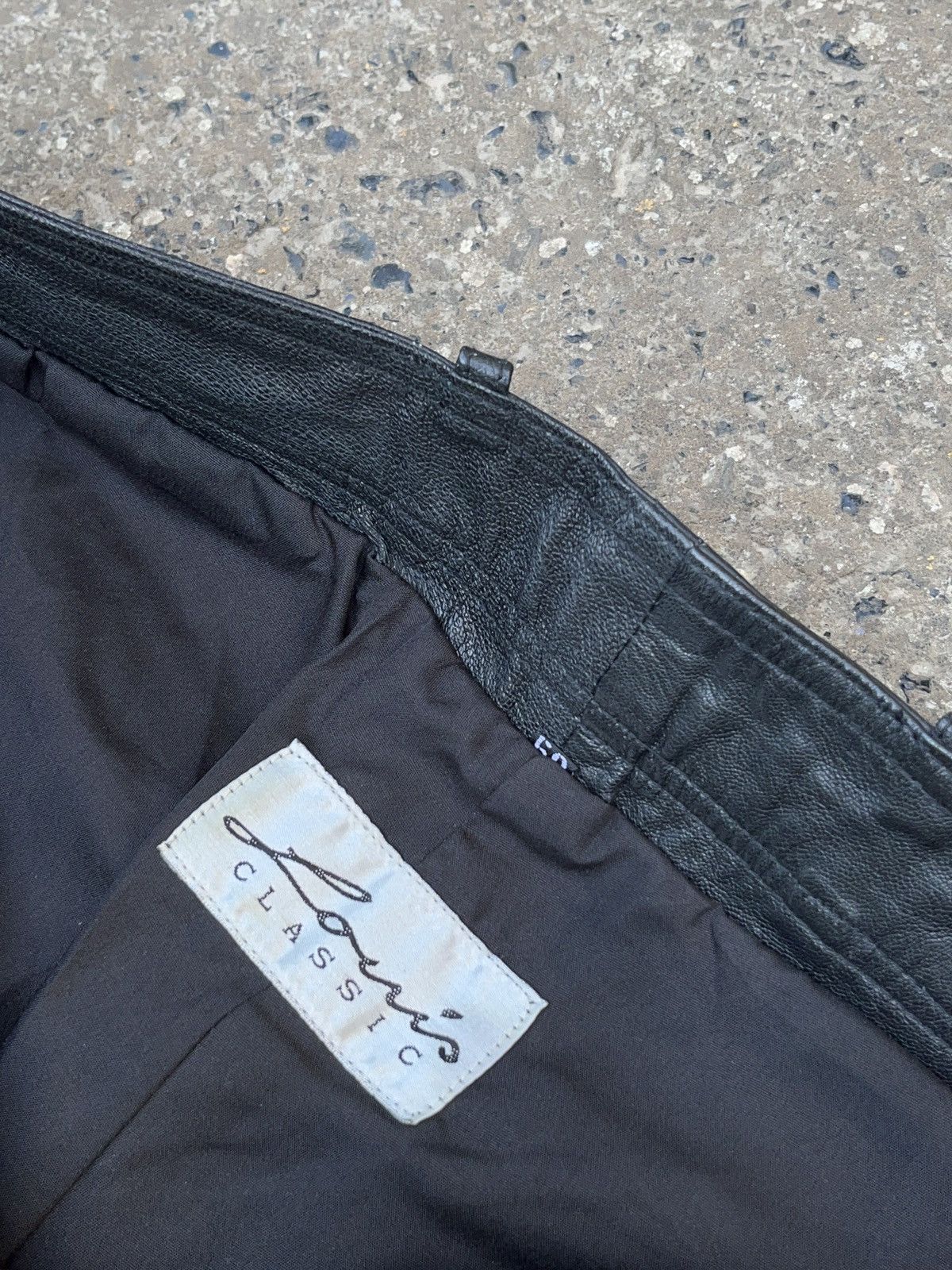 Genuine Leather Vintage Louis Real Leather Pants Kanye West Style Size US 32 / EU 48 - 8 Thumbnail