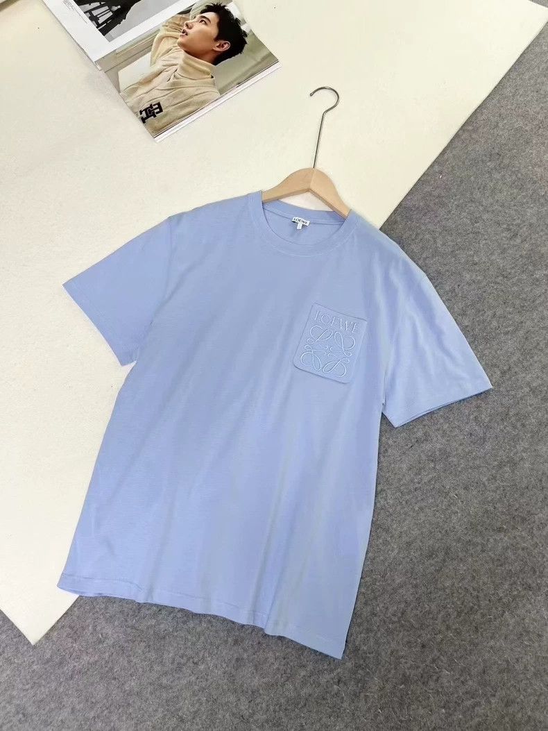 Loewe LOEWE Pure color Logo embroidered round neck short sleeve Size XS / US 0-2 / IT 36-38 - 3 Thumbnail