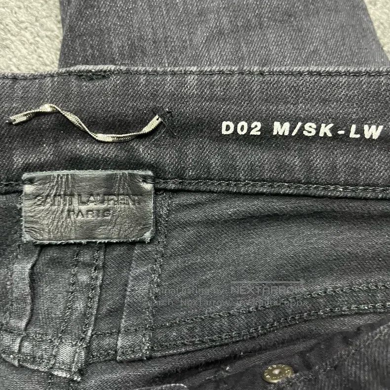 Saint Laurent Paris Saint Laurent Paris Classic Black Destroyed Mid Rise Denim Size US 28 / EU 44 - 4 Thumbnail