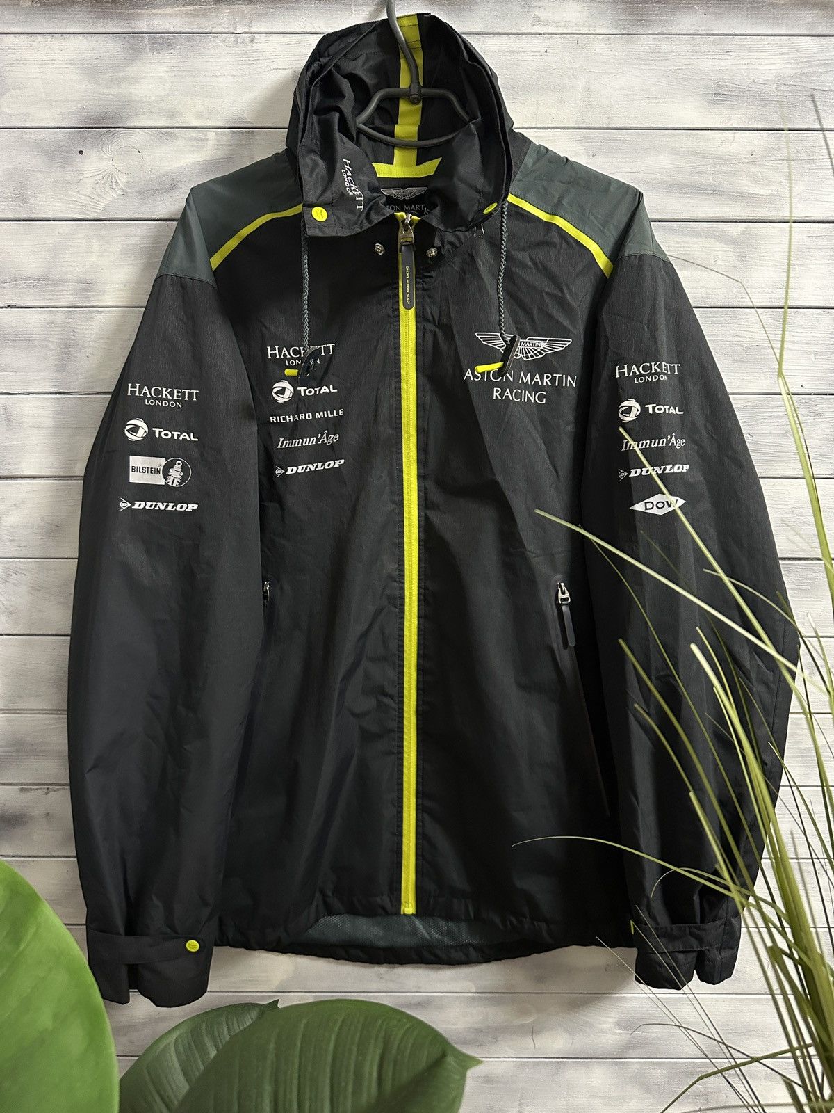 image of Luxury Jacket Hackett X Aston Martin Racing in Black, Men's (Size XL)