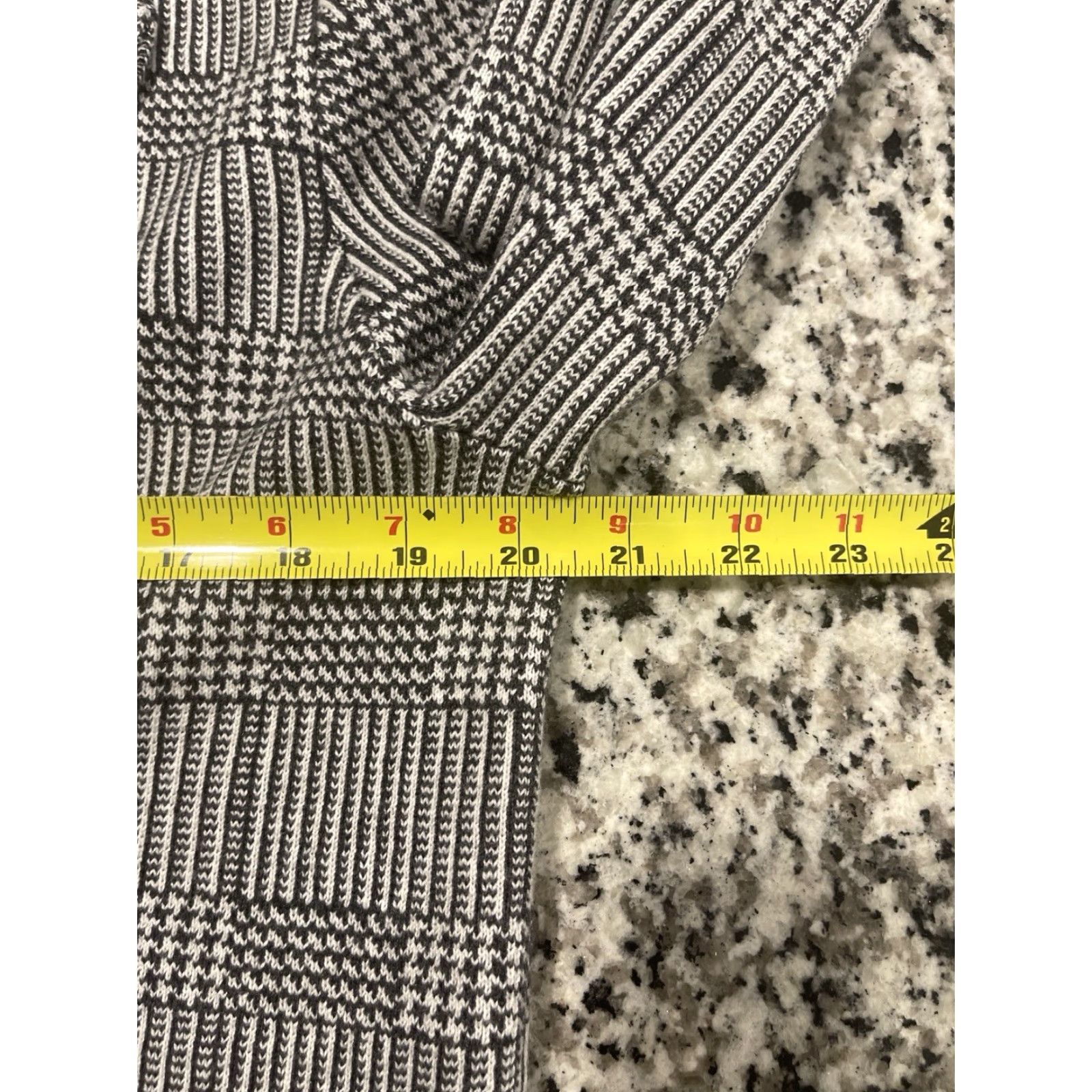 J.Crew J. Crew Sophie Open-Front Sweater Knit Blazer Glen Plaid Blazer Size S Grey Knit City Preppy Womens Size S / US 4 / IT 40 - 4 Thumbnail
