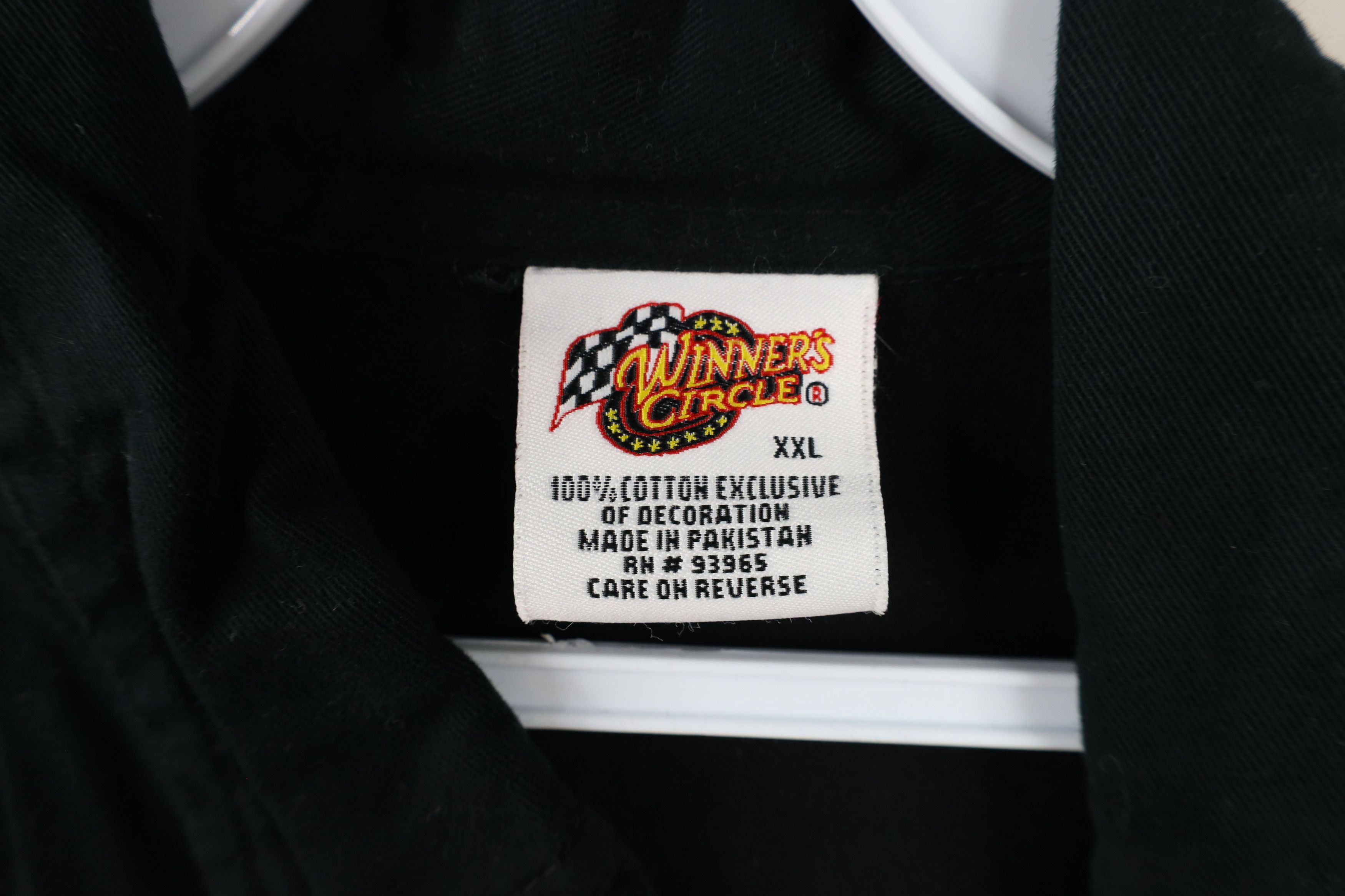Vintage Vintage 90s NASCAR Earnhardt Racing Button Down Shirt Black Size US XXL / EU 58 / 5 - 9 Thumbnail