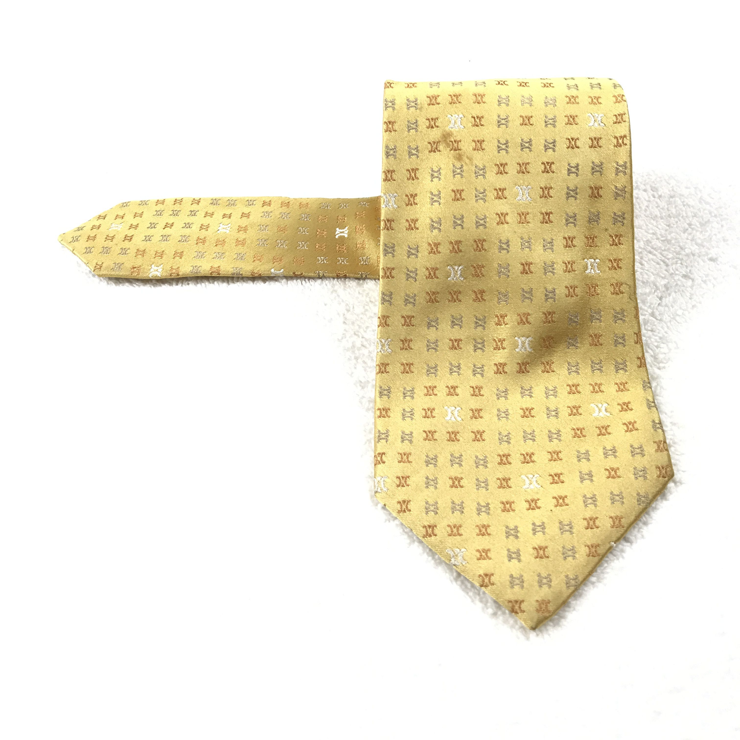 Celine Vintage Celine Monogram Silk Necktie Size ONE SIZE - 1 Thumbnail