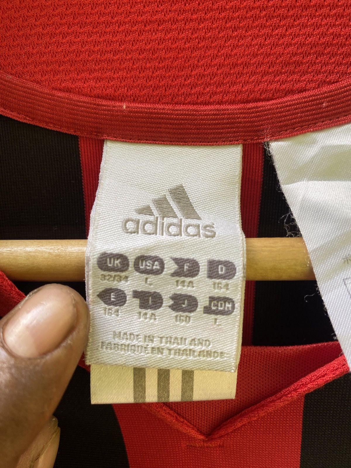 Adidas × Vintage Vintage a.c milan jersey Size US L / EU 52-54 / 3 - 12 Thumbnail