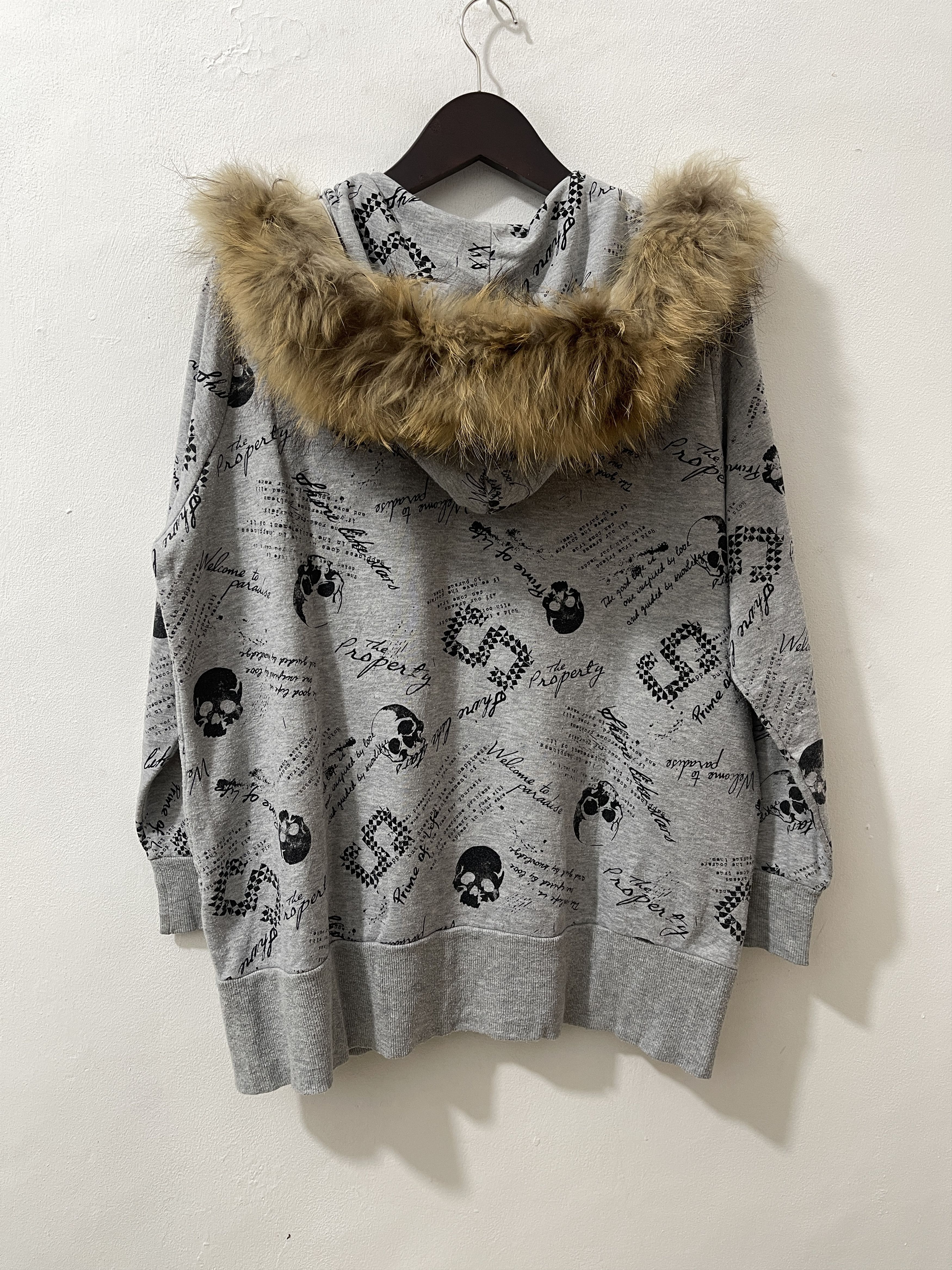 Japanese Brand 2000s Ecrire Japan Archive Punk Fur Vkei Poem Hoodie Size US L / EU 52-54 / 3 - 10 Thumbnail