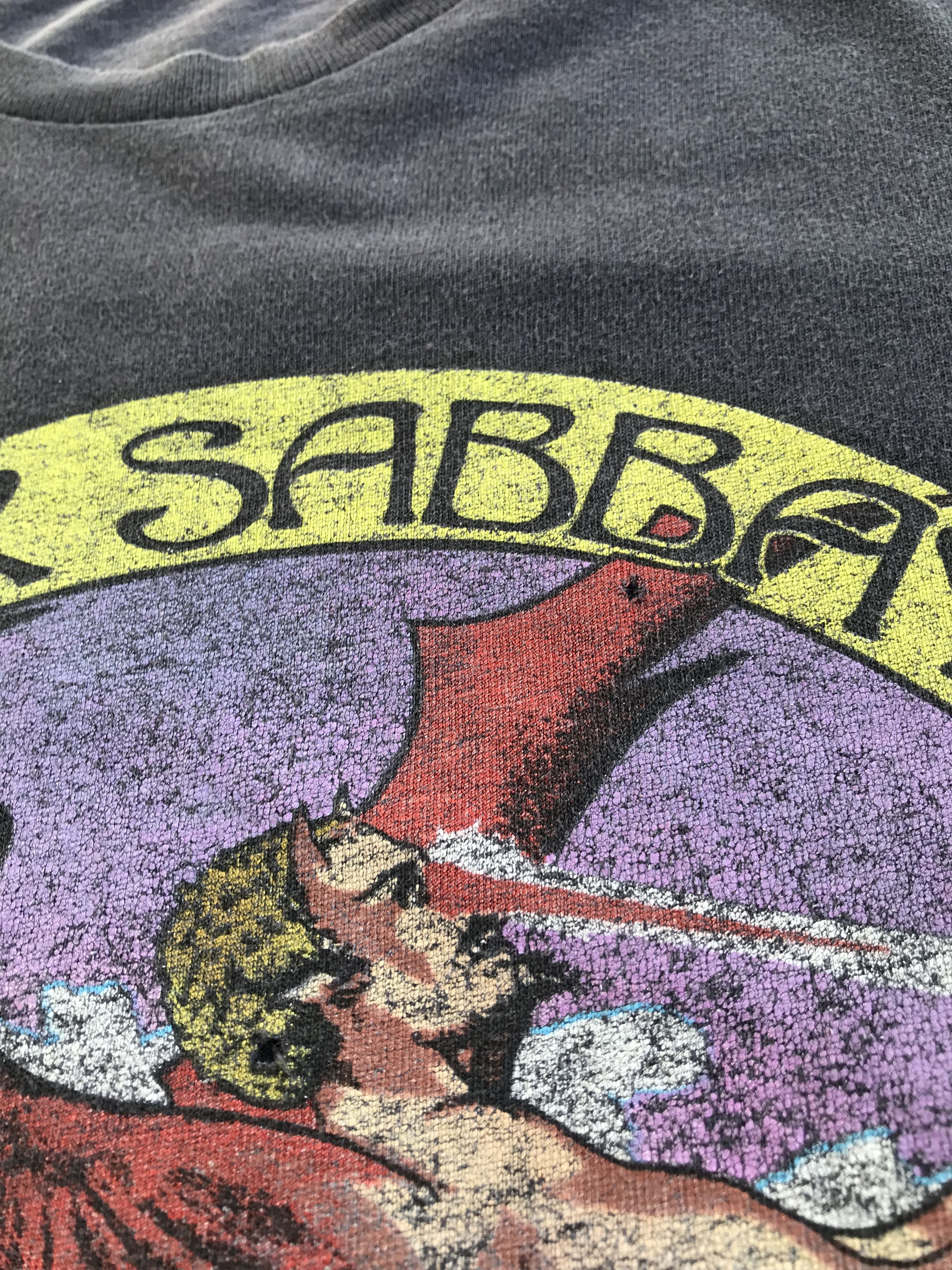 Black Sabbath Y2K Trashed Faded Black Sabbath Ozzy World Tour Tee Size US L / EU 52-54 / 3 - 3 Thumbnail