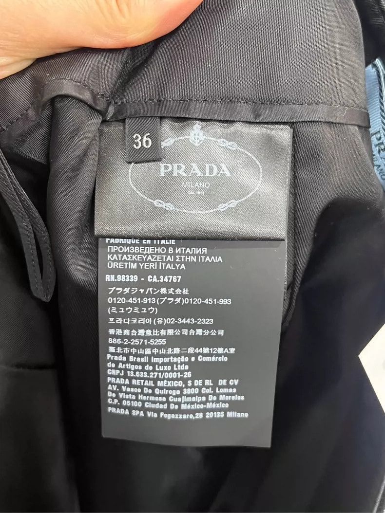 Prada Prada Wool Nylon Half Skirt with Ties-2506 Size 35" - 5 Thumbnail