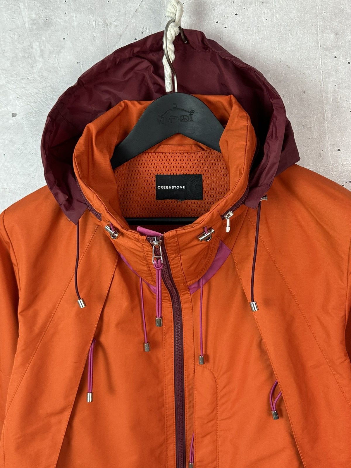 Other Creenstone Orange Nylon Full Zip Relaxed Women’s Jacket Size M / US 6-8 / IT 42-44 - 2 Thumbnail