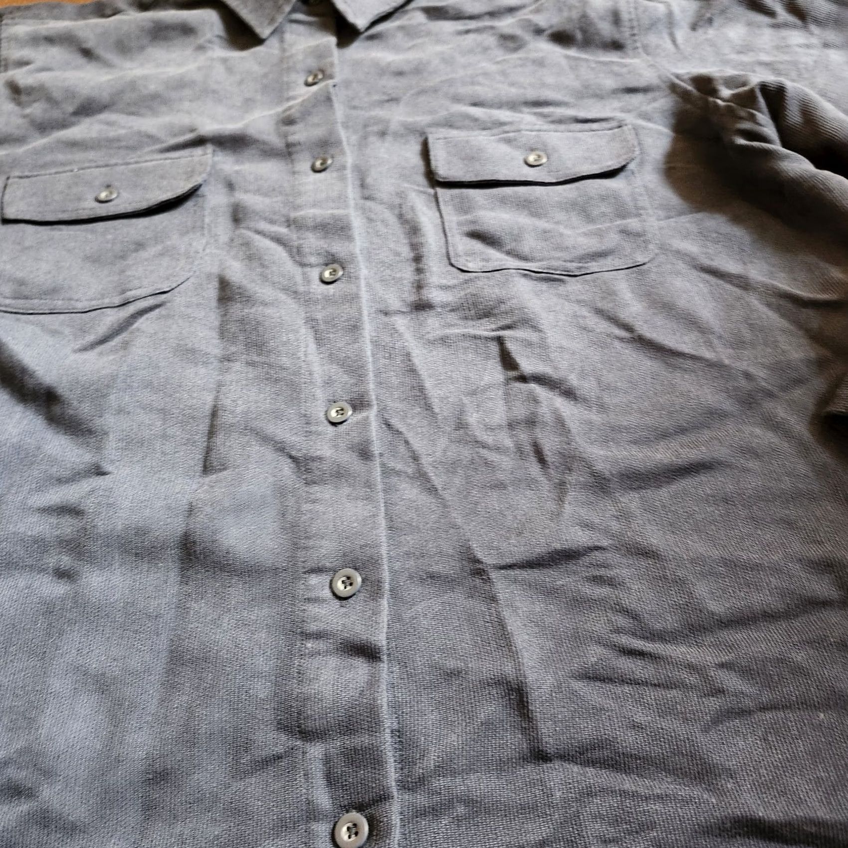 Vintage Honors Men’s Navy Blue Long Sleeve Button-Up Shirt L Pocket Collared - Regular Size Size US L / EU 52-54 / 3 - 4 Thumbnail