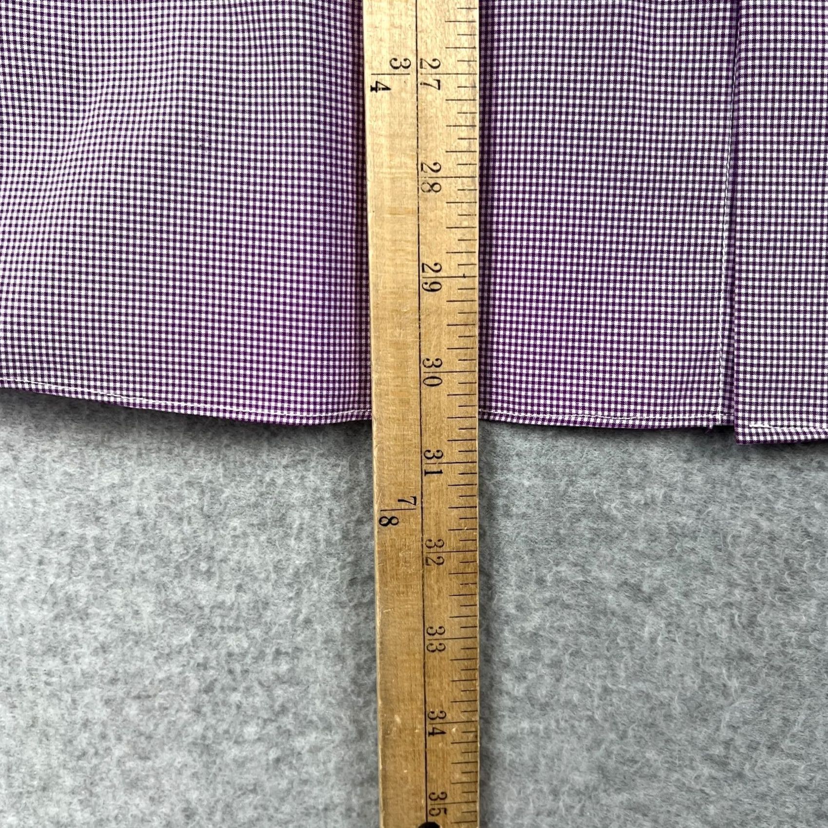 Vintage State & Liberty Shirt 2XL Purple Plaid Gingham Stretch Long Sleeve Performance Size US XXL / EU 58 / 5 - 6 Thumbnail