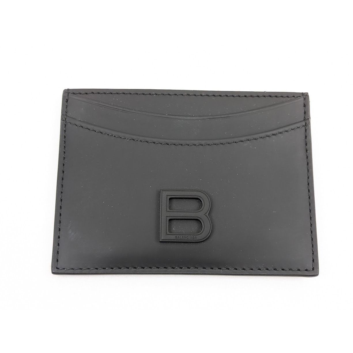 Balenciaga o1rshd1 Size : OS / Hourglass Card Holder in Black Size ONE SIZE - 2 Thumbnail