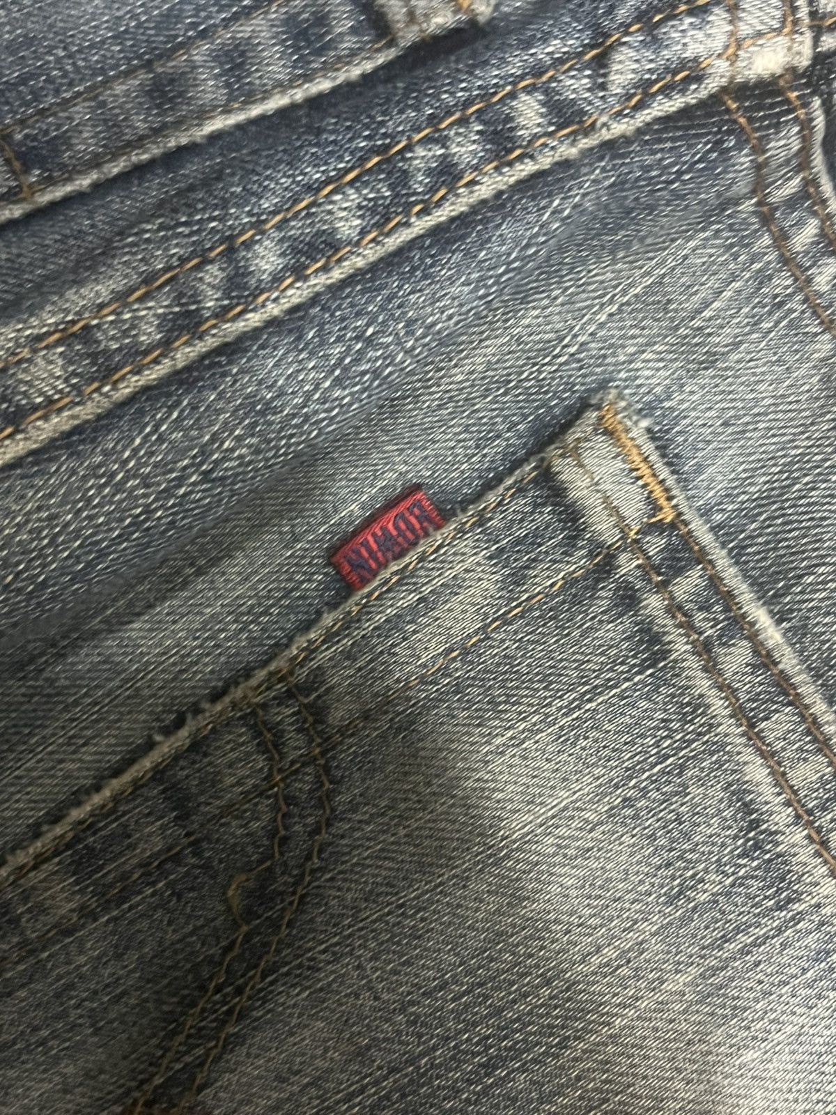 Edwin Vintage Japanese Brand Edwin 503Z Mud Blue Distressed Jeans Size US 30 / EU 46 - 9 Thumbnail