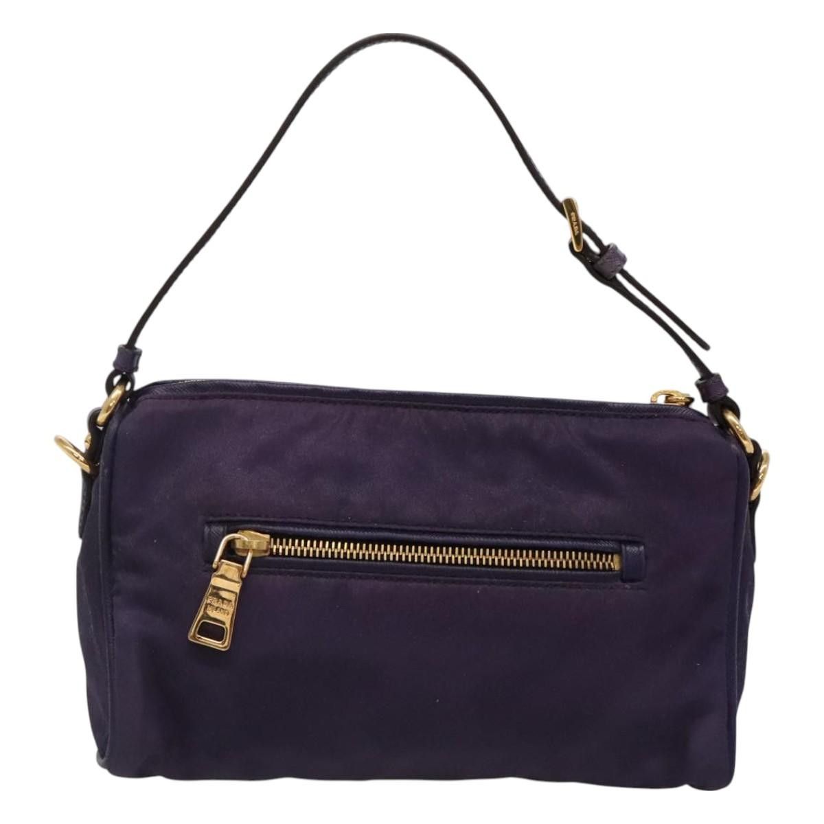Prada PRADA Shoulder Bag Nylon Purple Gold Size ONE SIZE - 3 Thumbnail
