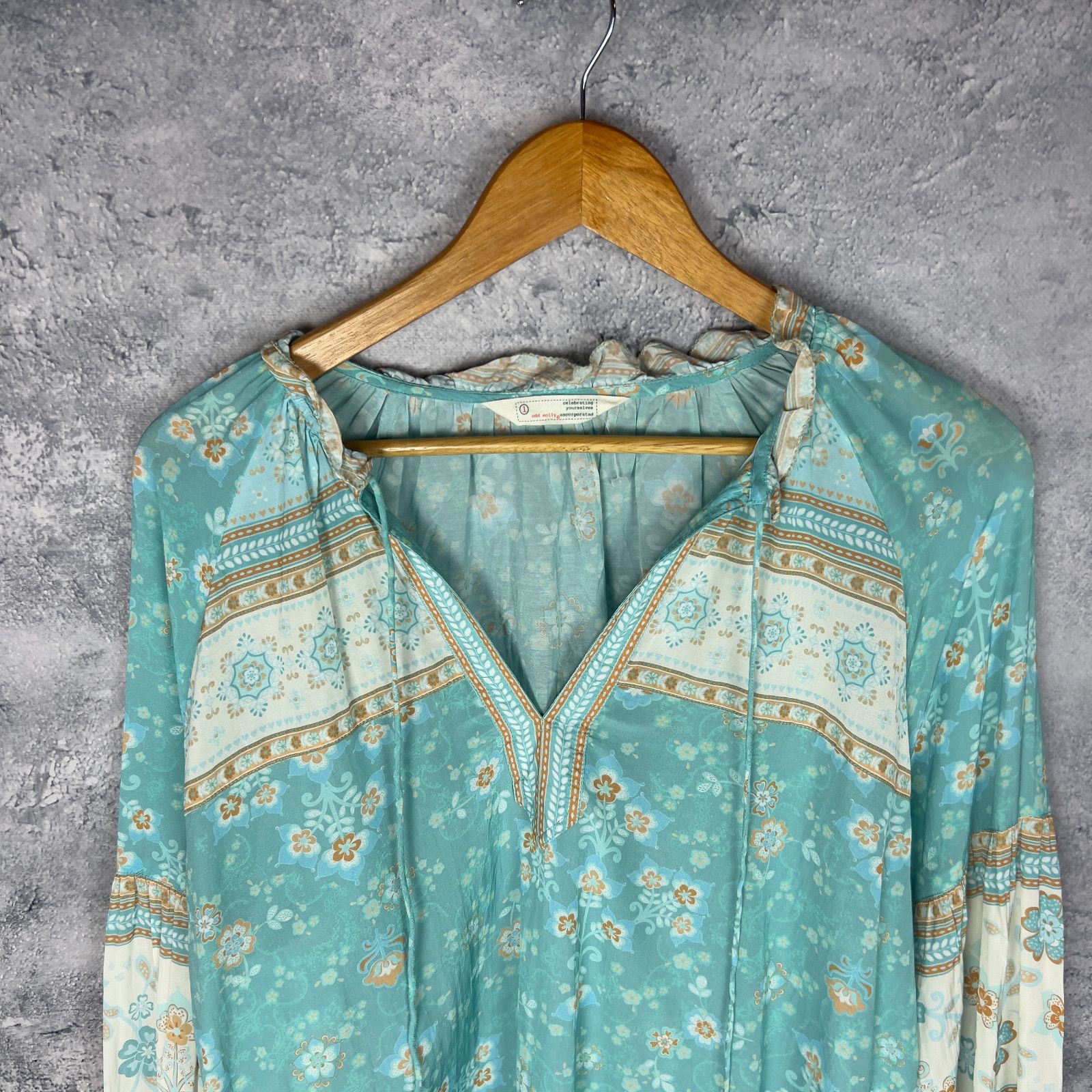 Odd Molly Odd Molly Women’s Dress Size 1 Multicolor Long Sleeve ` Size XS / US 0-2 / IT 36-38 - 2 Thumbnail