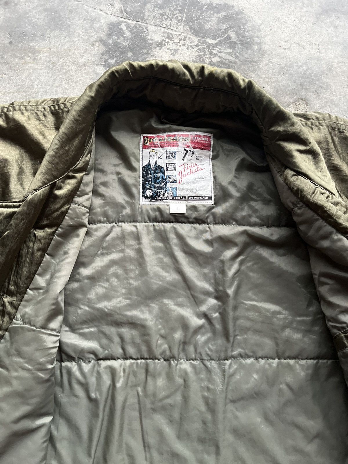 If Six Was Nine BIG LIZARD BOMBER JACKET ( Nice Design ) Size US L / EU 52-54 / 3 - 11 Thumbnail