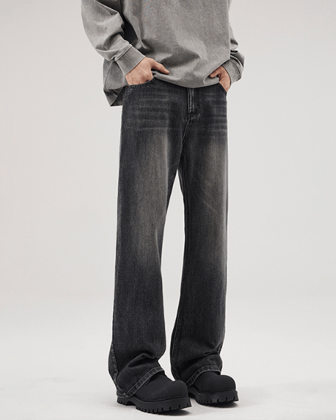 Japanese Brand American street washed loose flared distressed wideleg jeans Size US 32 / EU 48 - 2 Thumbnail